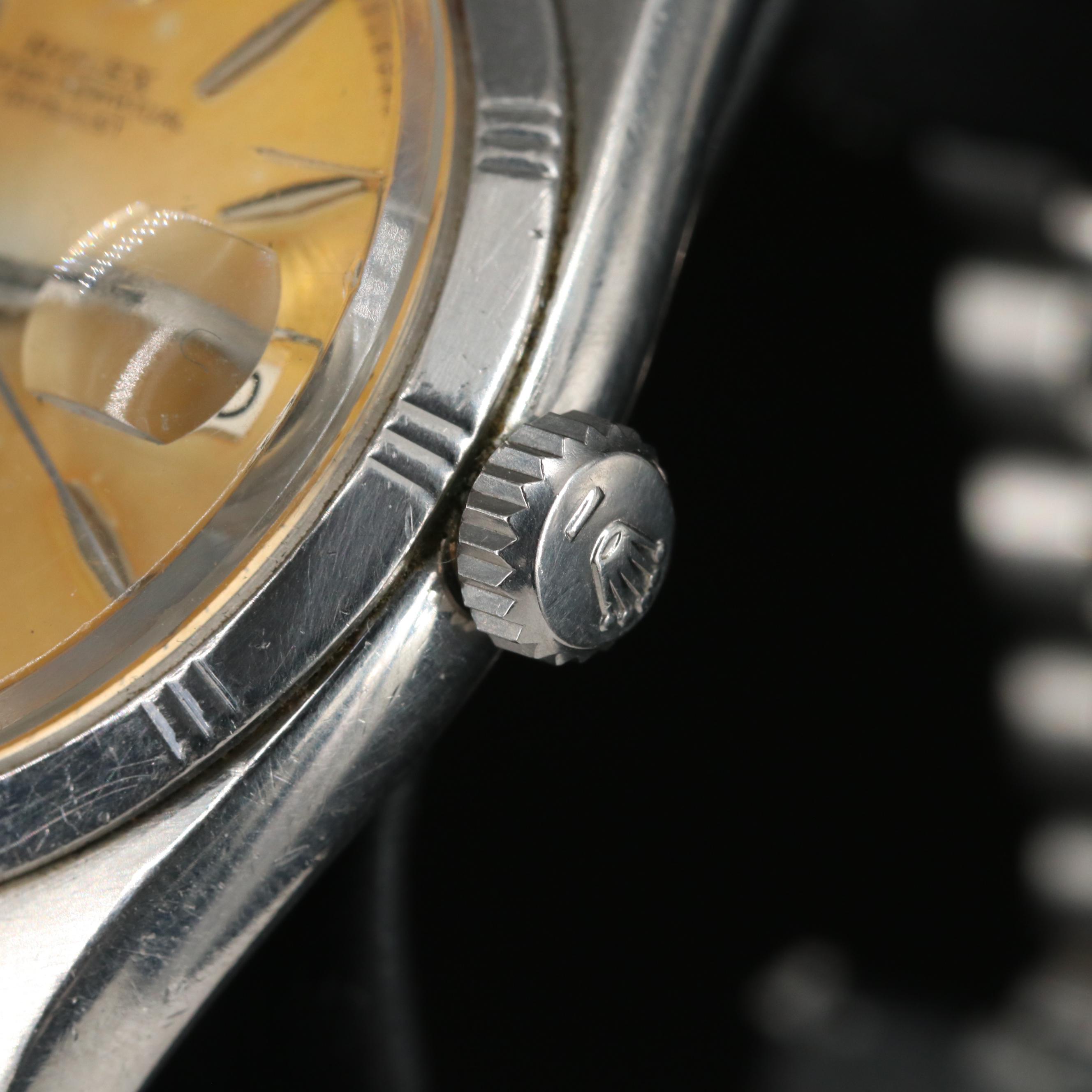 1960 Rolex Oyster Perpetual Bamboo Bezel Datejust Watch