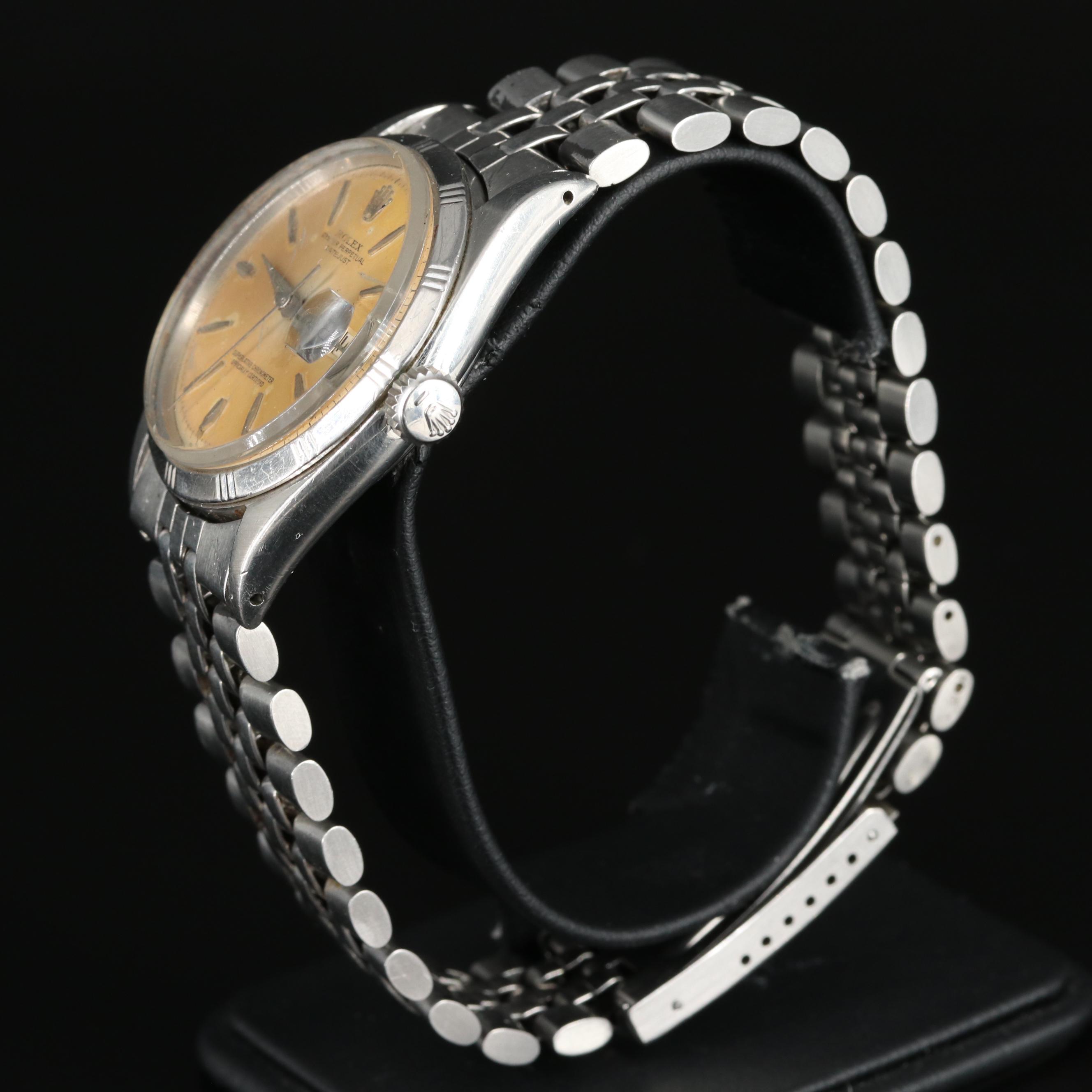 1960 Rolex Oyster Perpetual Bamboo Bezel Datejust Watch