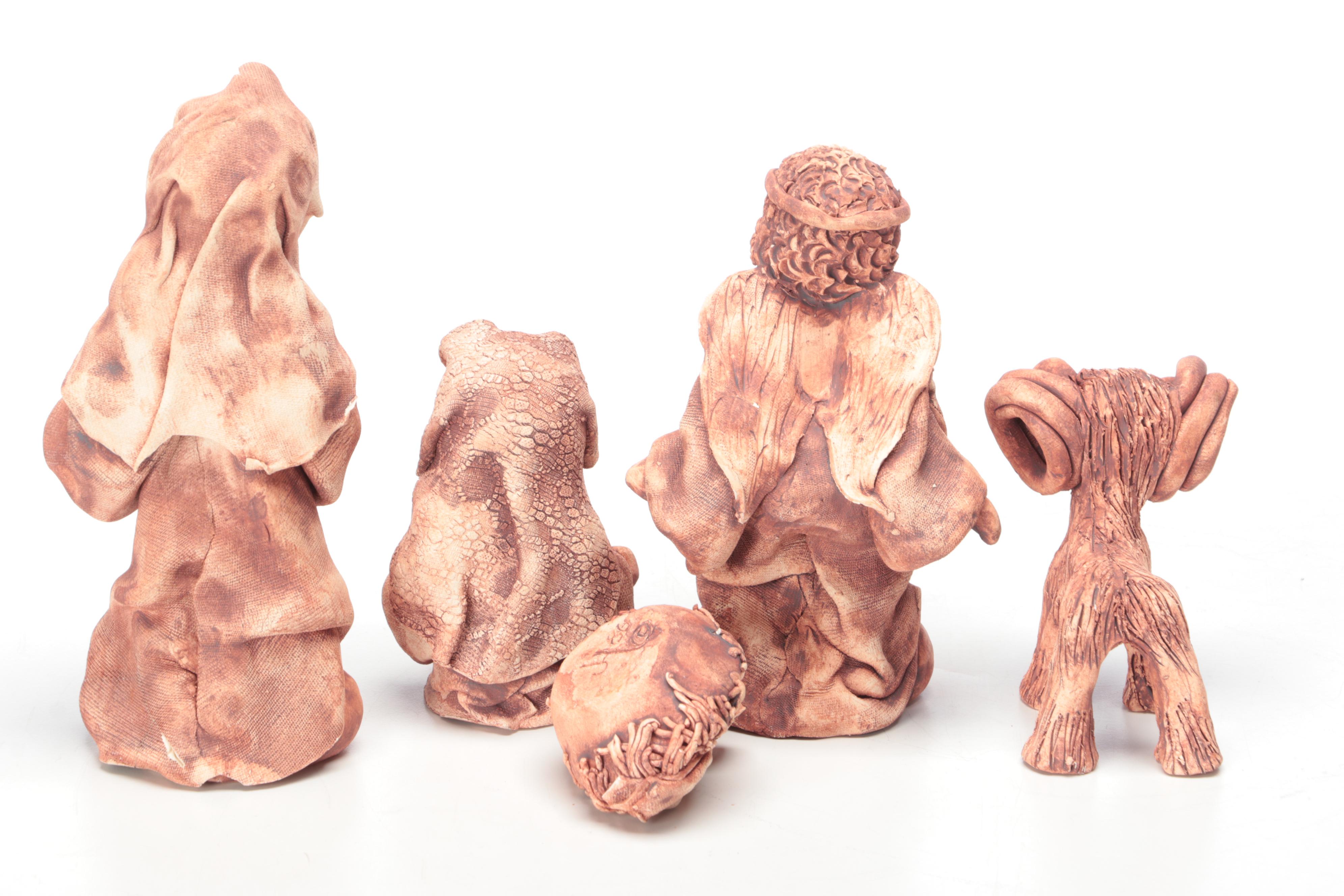 Hallmark Porcelain Nativity Set with Roman Bisque Nativity Set and More