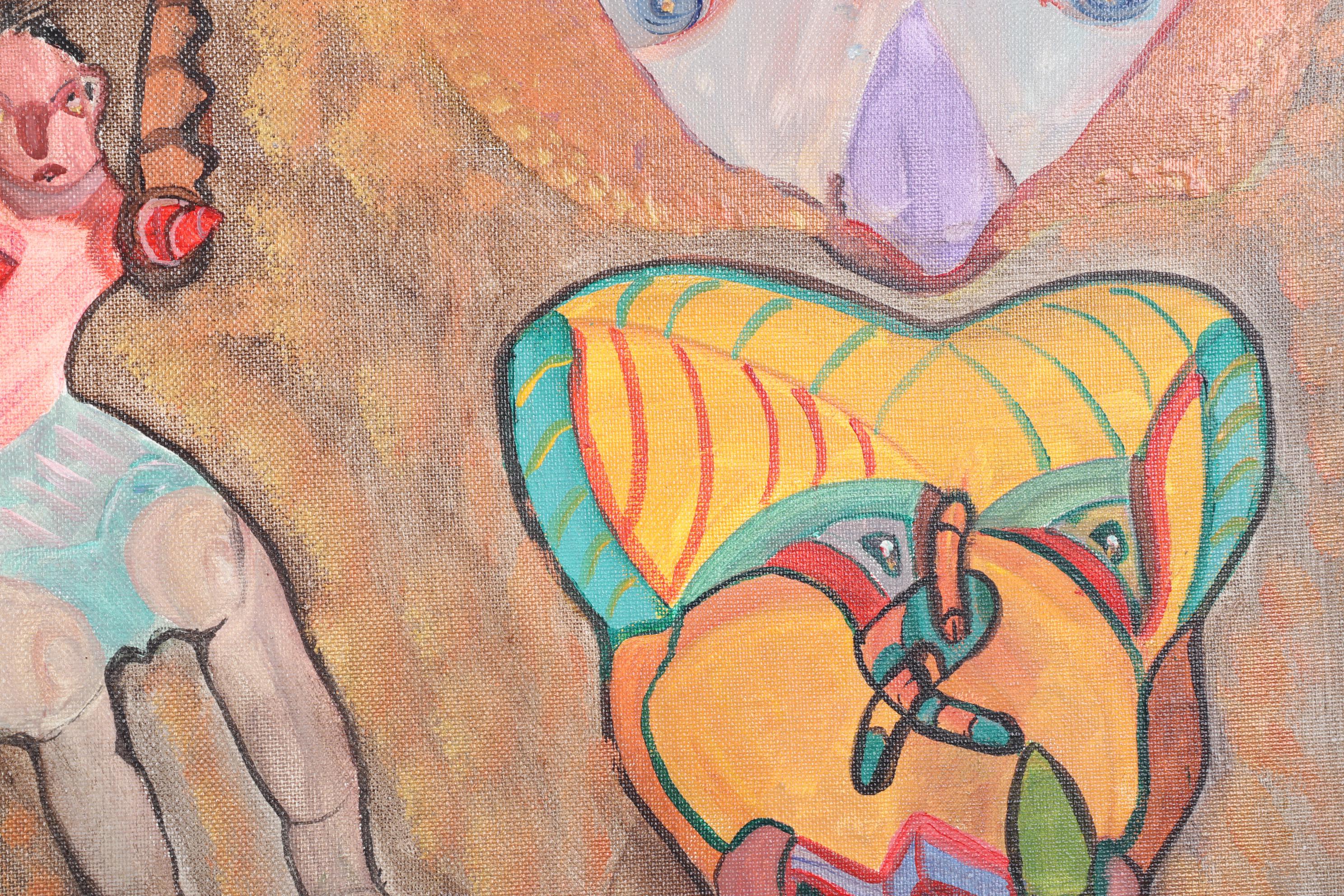 Surrealist Figurative Acrylic Painting "Ghouls"