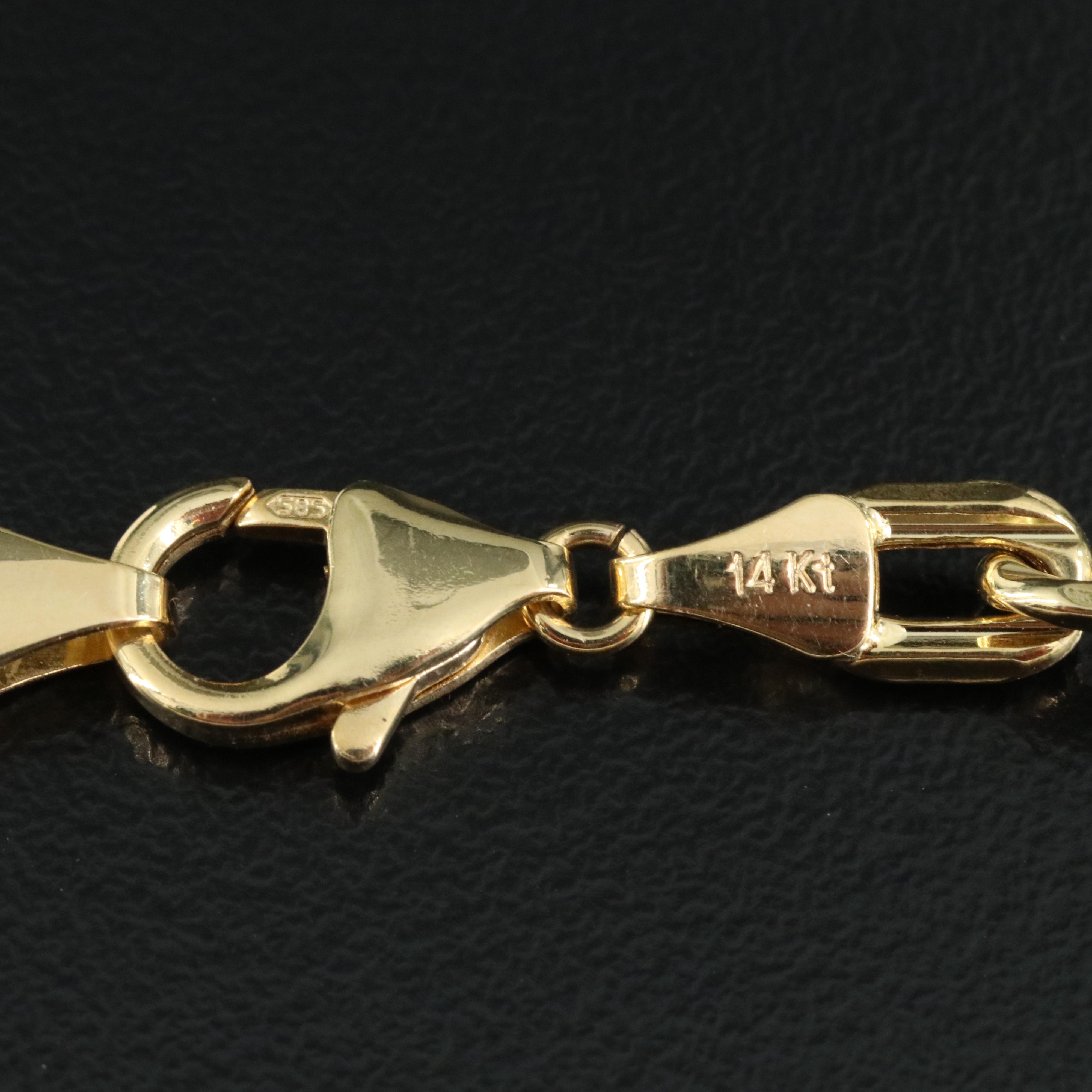 14K Fancy Link Chain Necklace