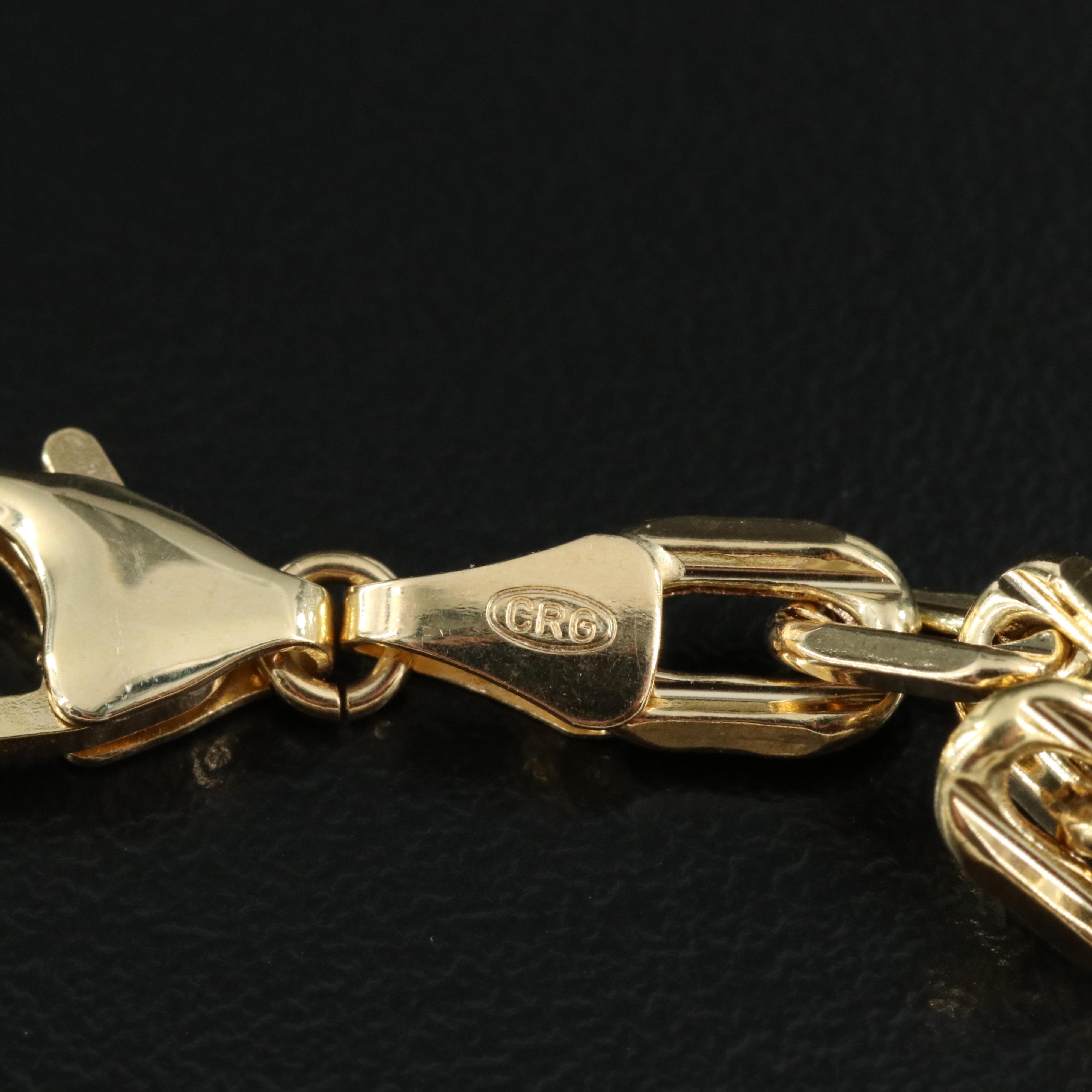 14K Fancy Link Chain Necklace