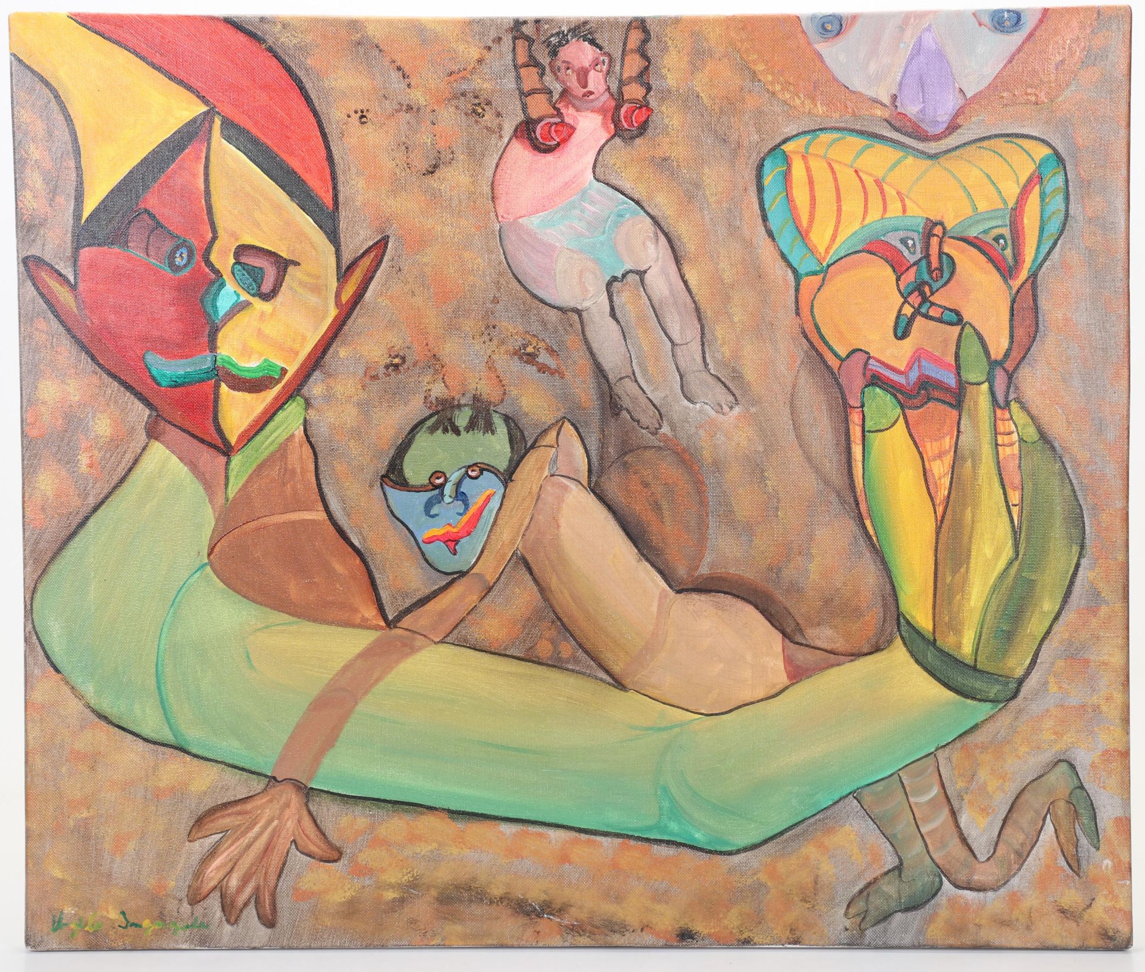 Surrealist Figurative Acrylic Painting "Ghouls"