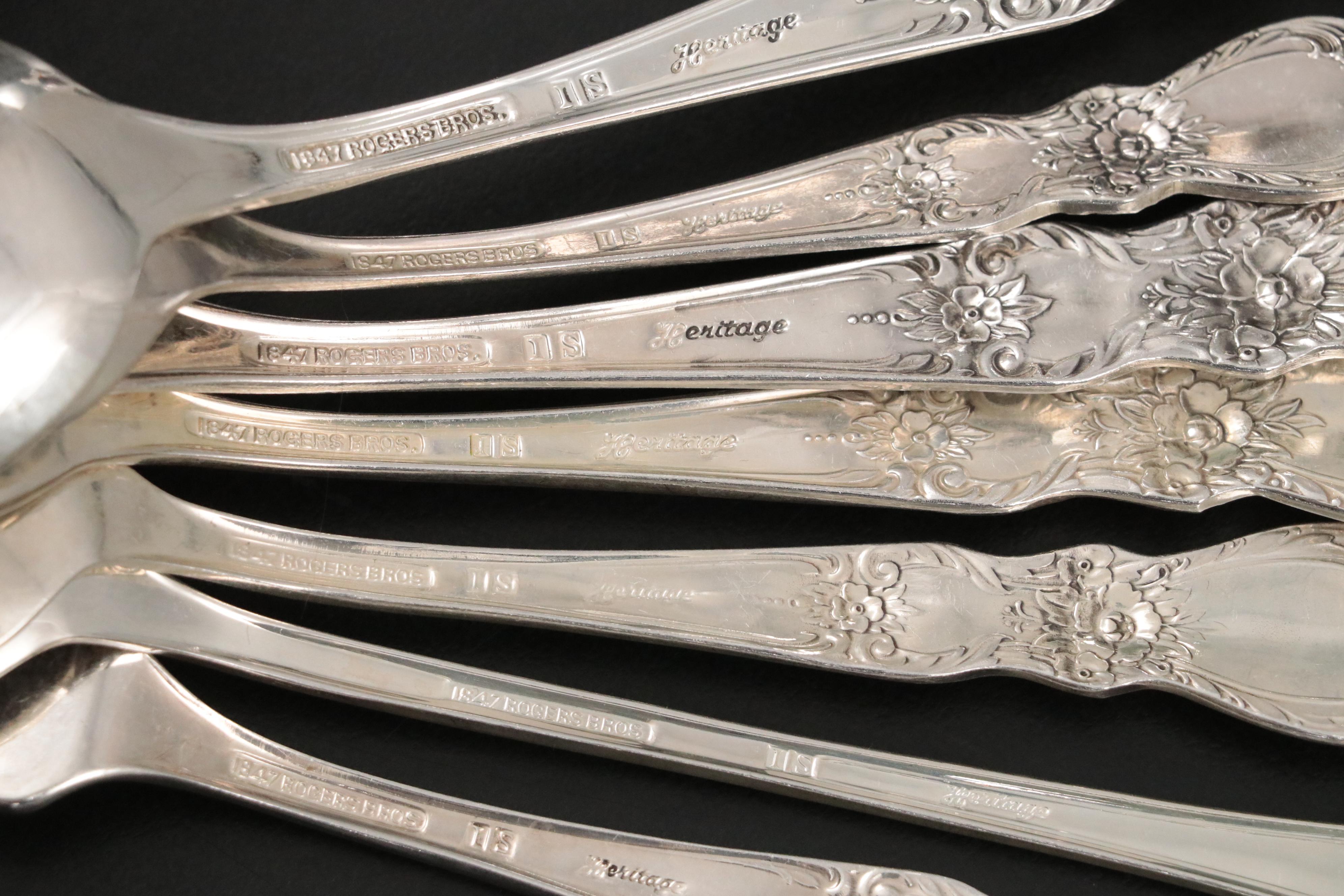 Rogers Bros. "Heritage" Silver Plate Flatware, 1953–1973