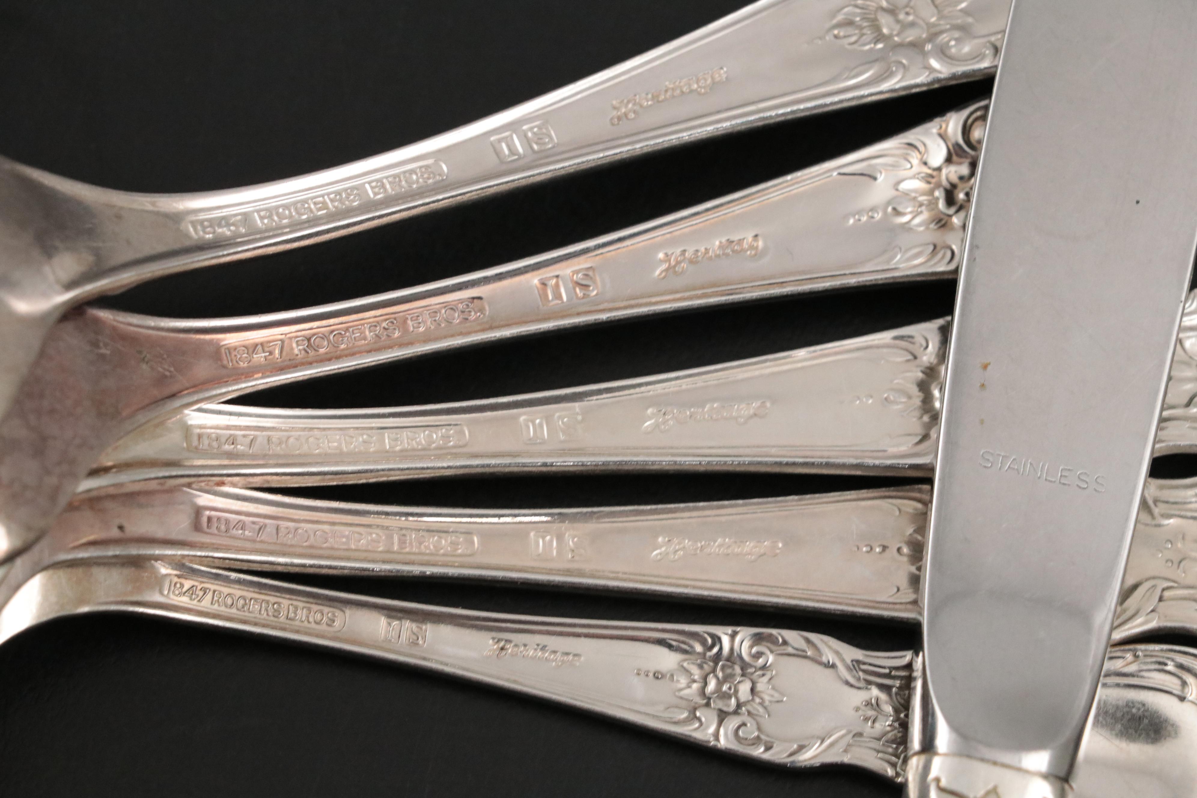 Rogers Bros. "Heritage" Silver Plate Flatware, 1953–1973