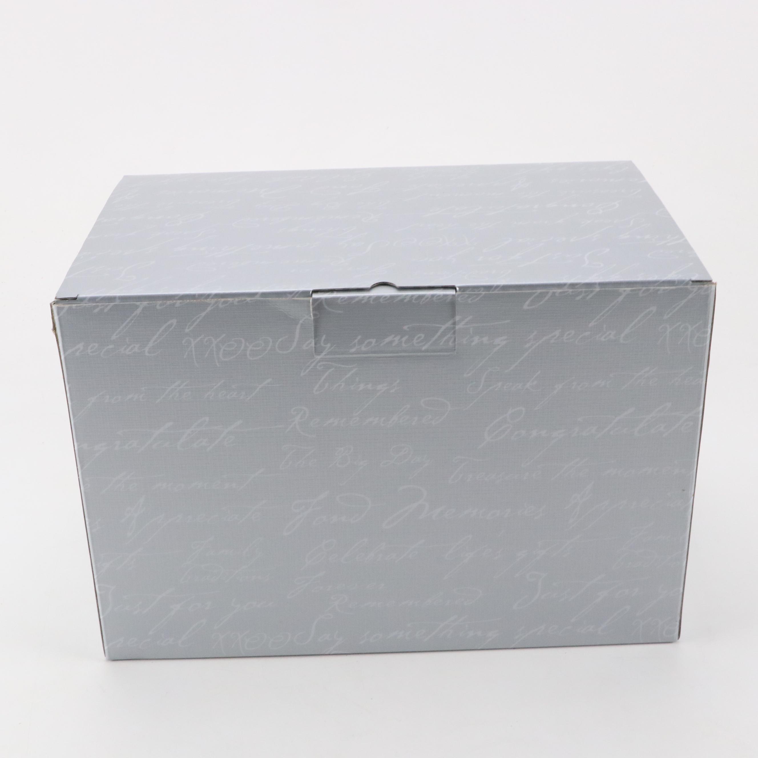 Things Remembered Ebonized Wood Bombé Jewelry Box