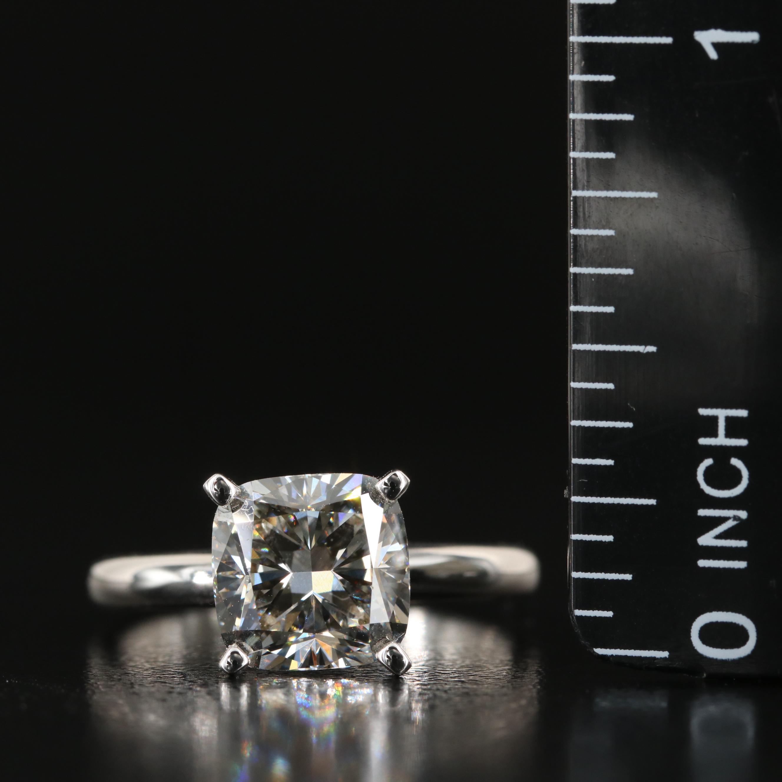 14K Lab Grown Diamond Solitaire Ring
