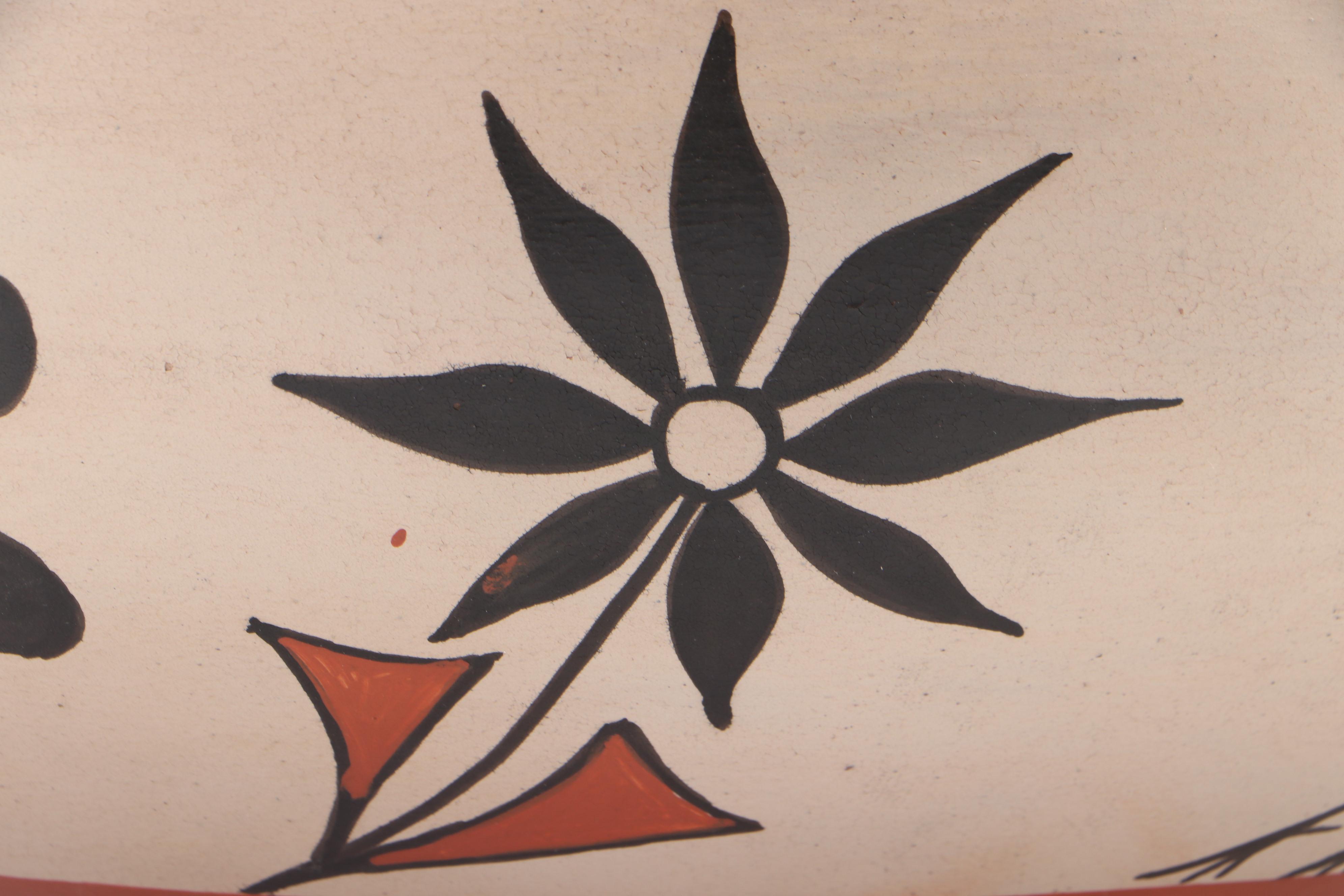 Kewa Pueblo Arthur and Hilda Coriz Ceramic Dough Bowl