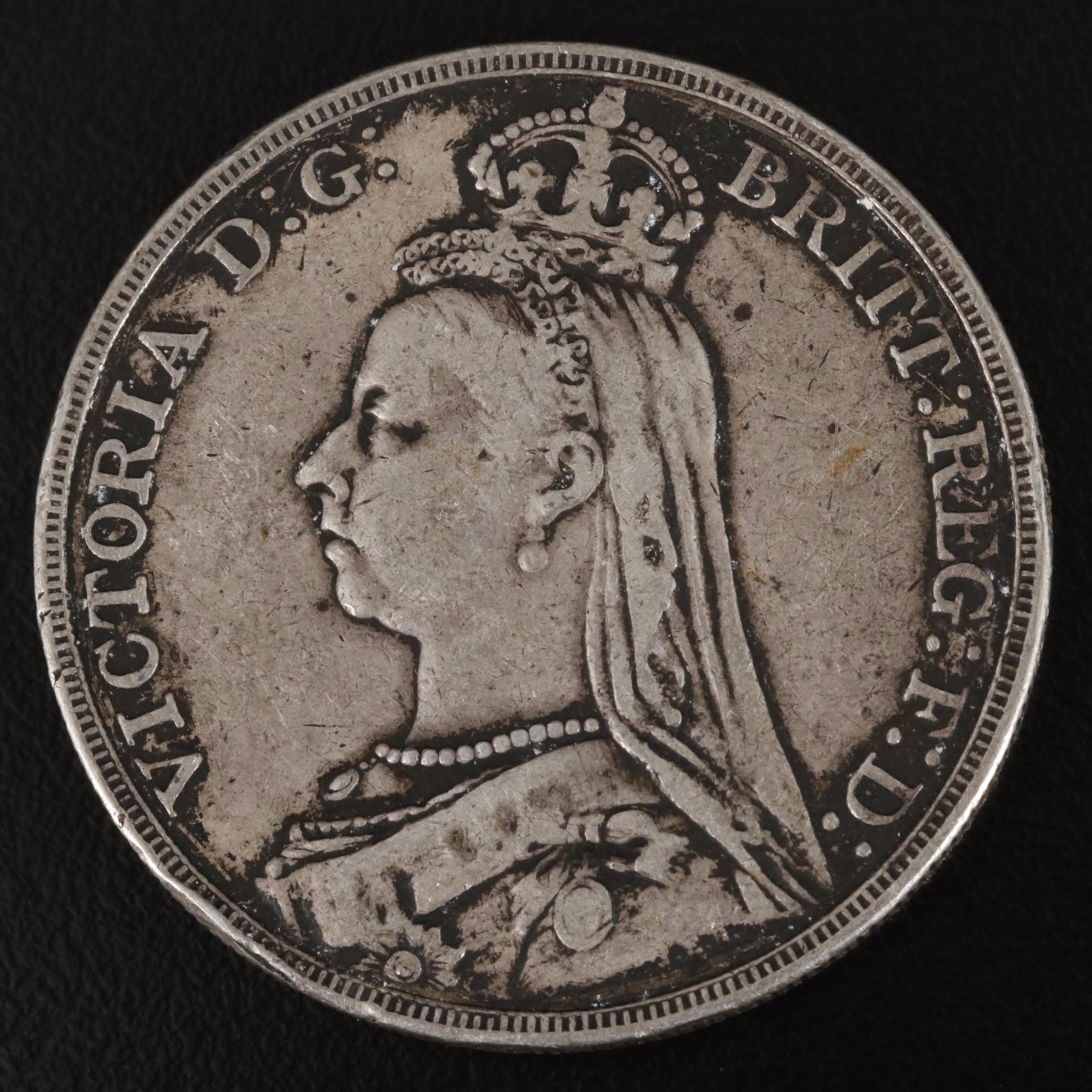 1890 Queen Victoria Silver Crown