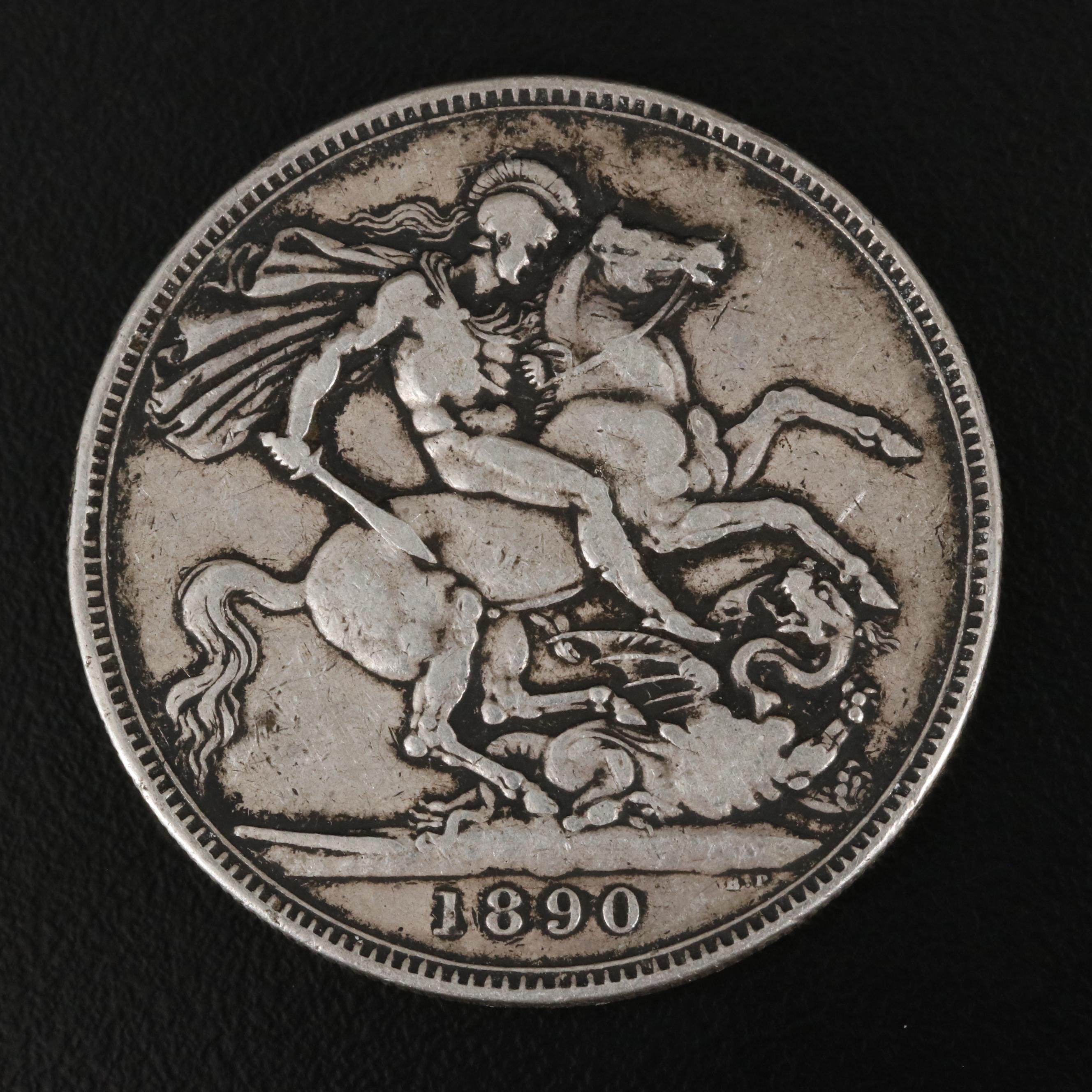 1890 Queen Victoria Silver Crown