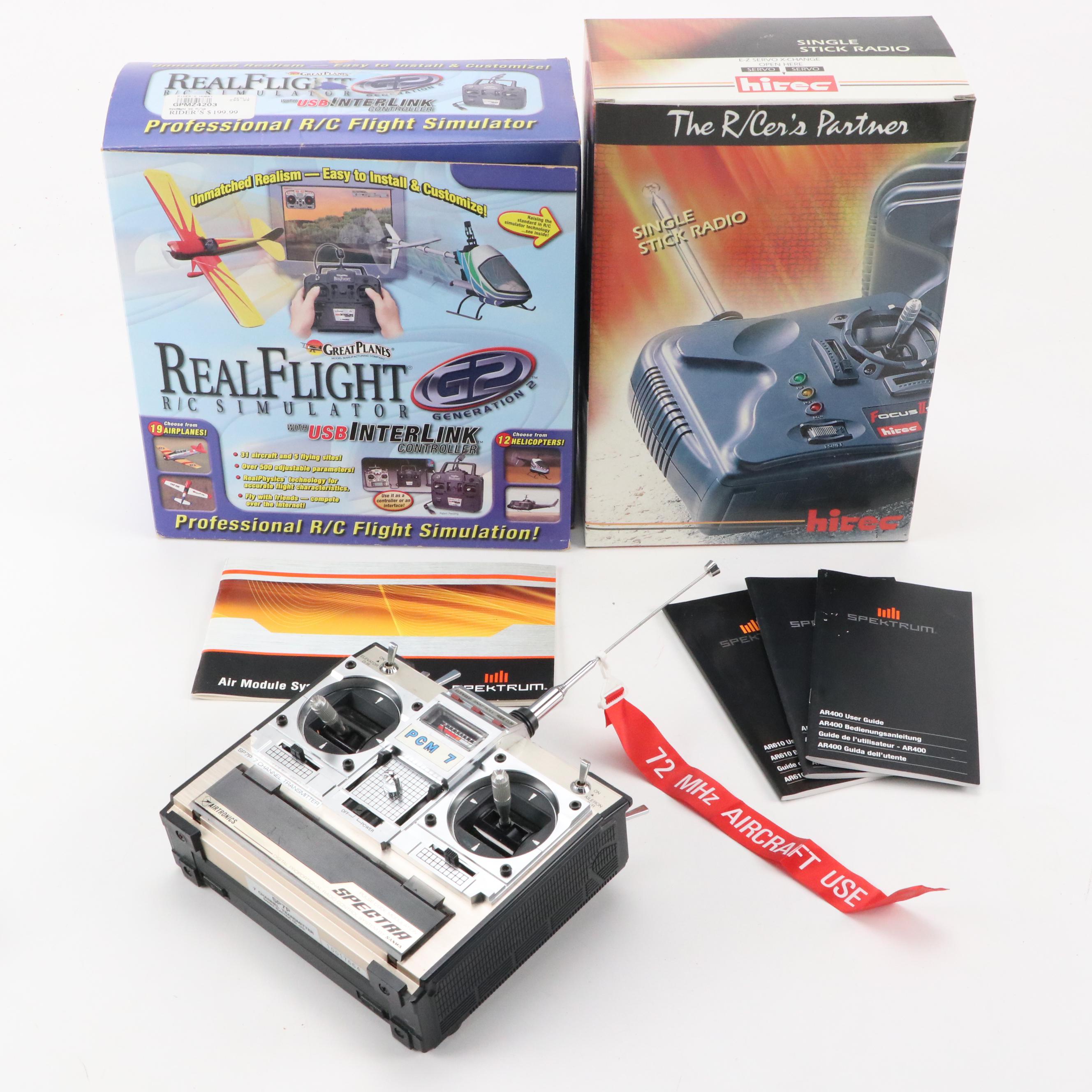 Great Planes Flight Simulator with PCM7 & Hitec Servo RC Airplane Controllers