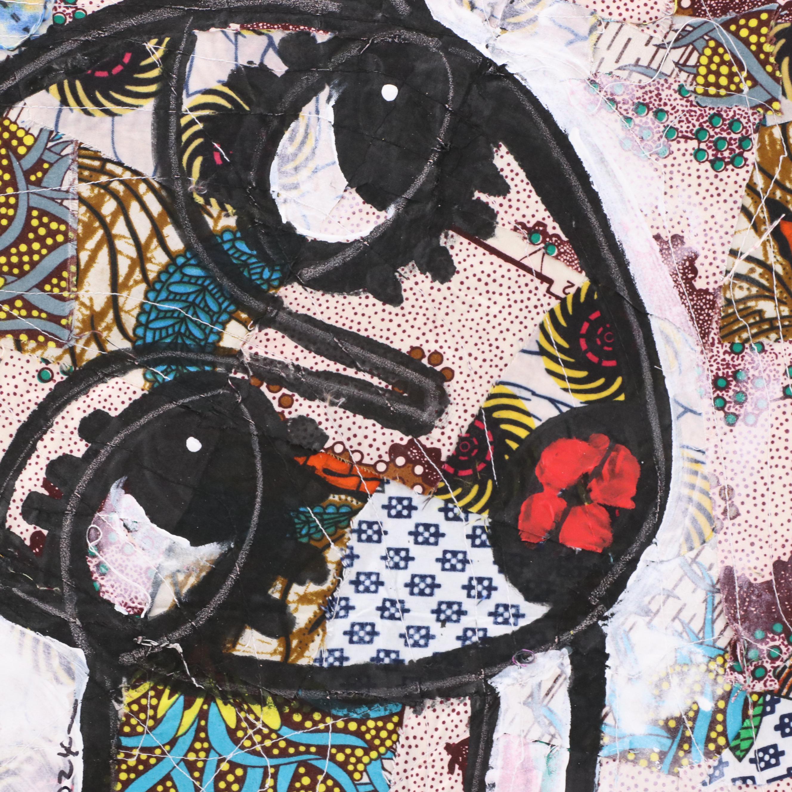 Abiola Idowu Figurative Mixed Media Painting "I am a Winner III," 2024