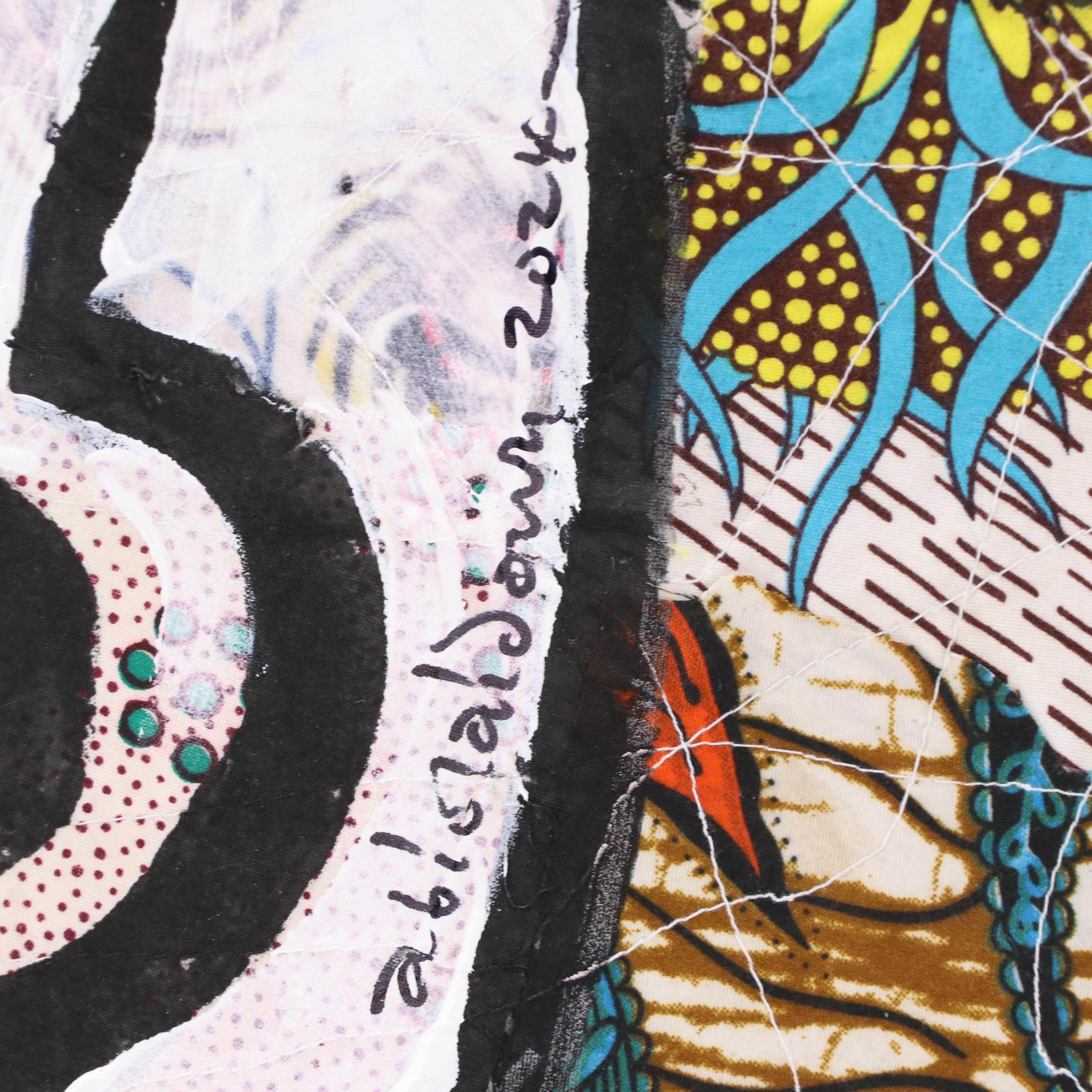 Abiola Idowu Figurative Mixed Media Painting "I am a Winner III," 2024