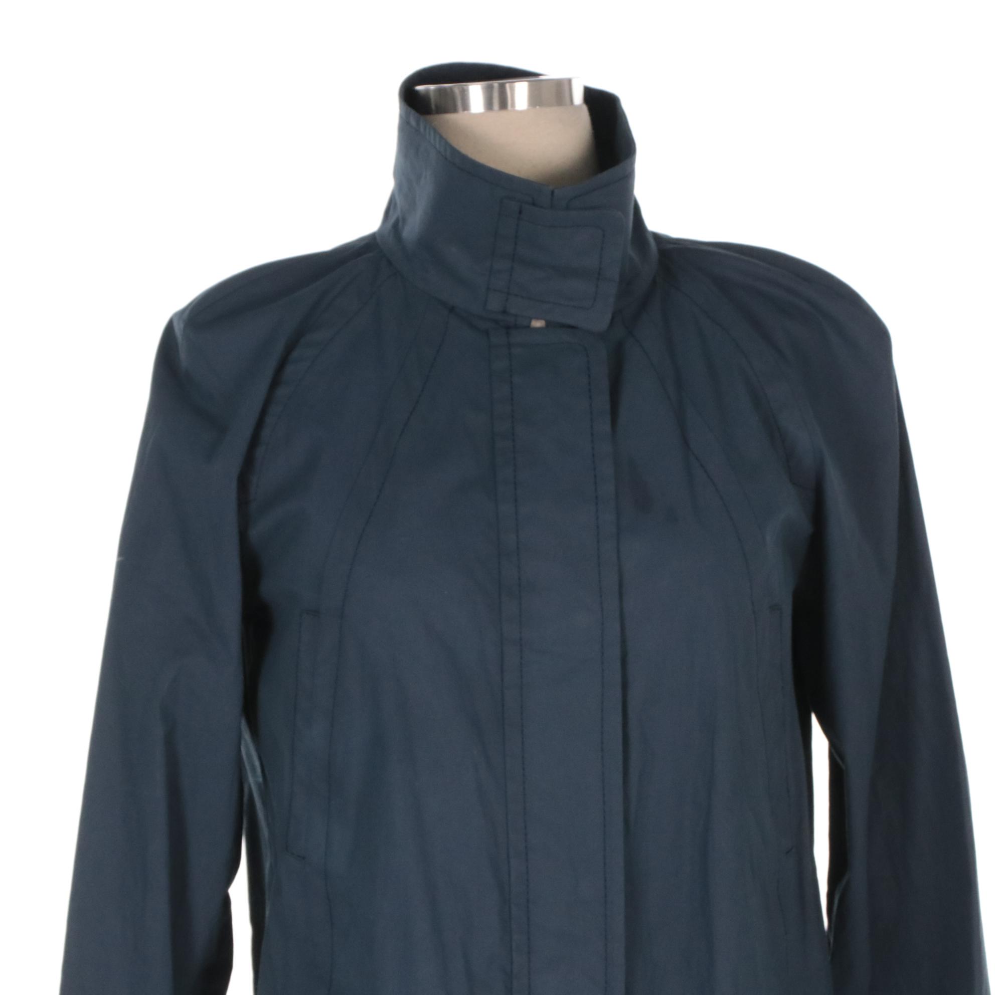 Tory Burch Black Button-Front Coat and Piazza Sempione Navy Zip Jacket