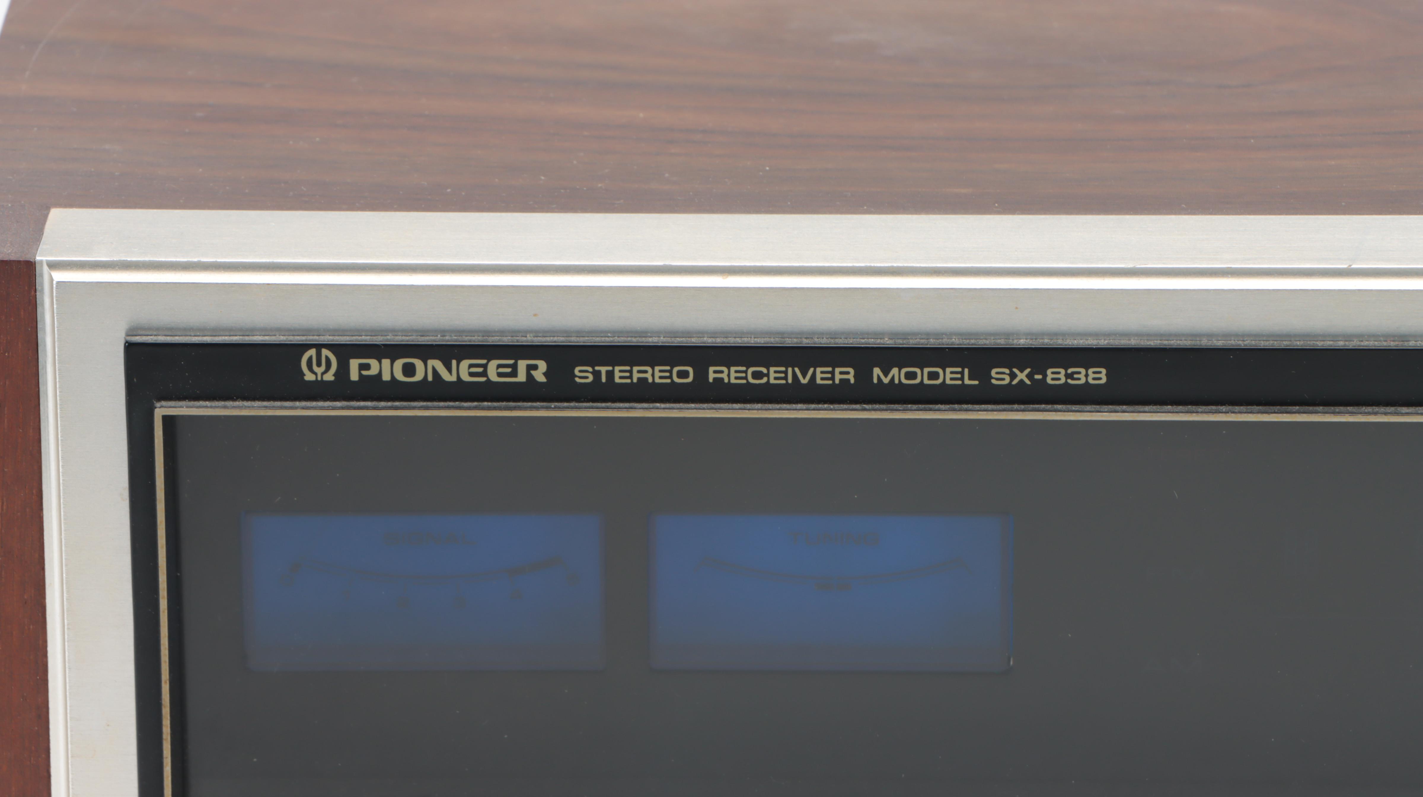 Pioneer Stereo Receiver Model SX-838, 1970s