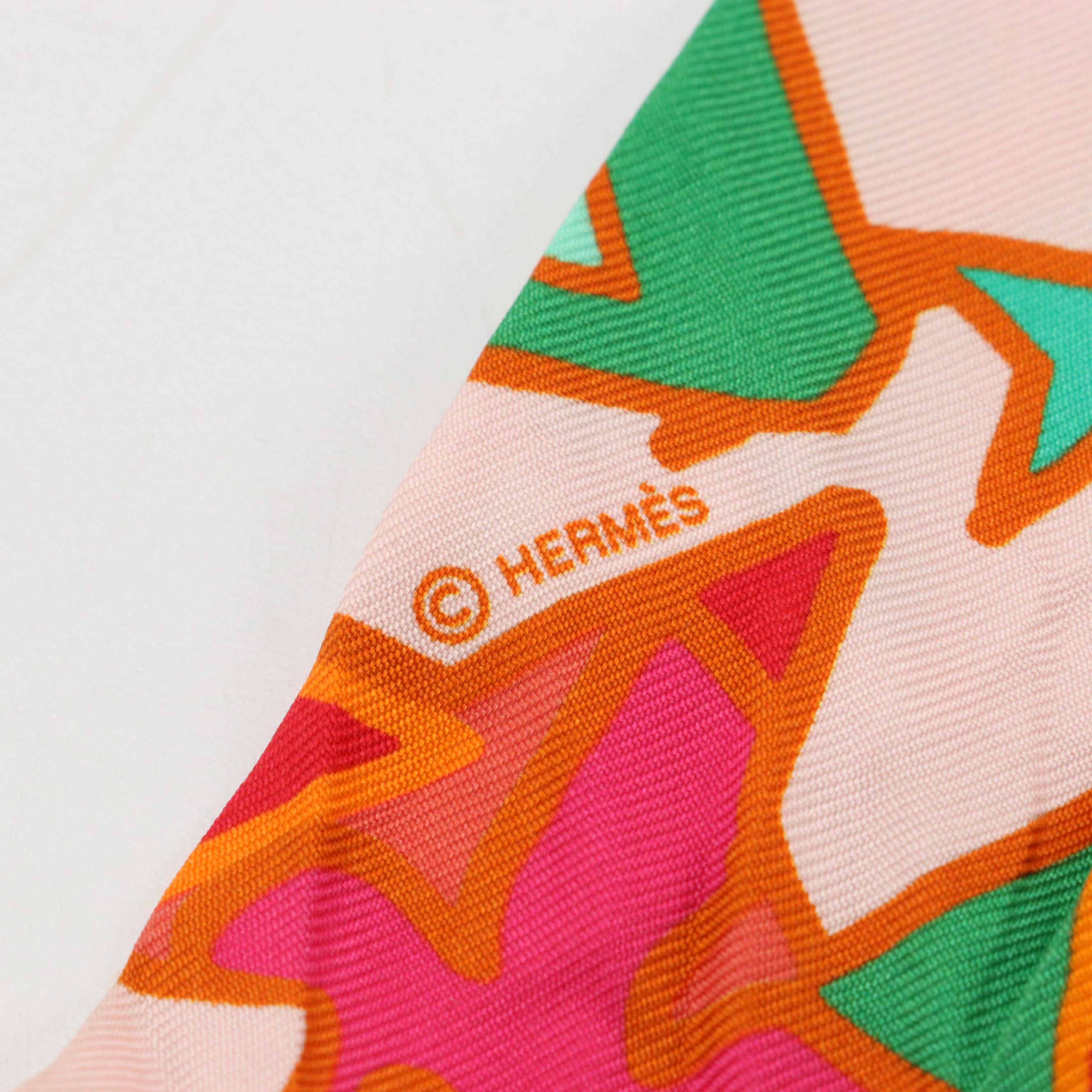 Hermès Silk Twilly Scarf with Box