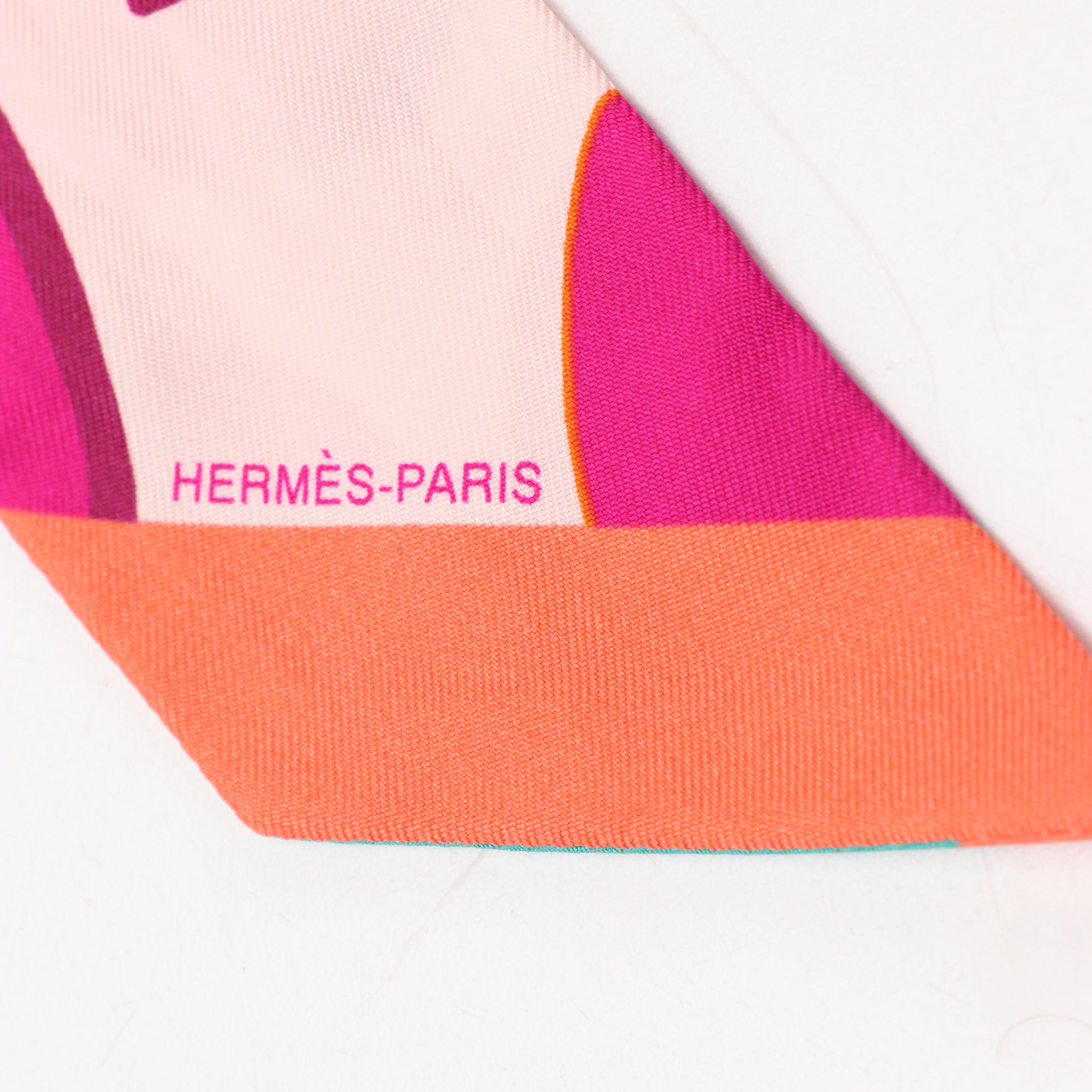 Hermès Silk Twilly Scarf with Box