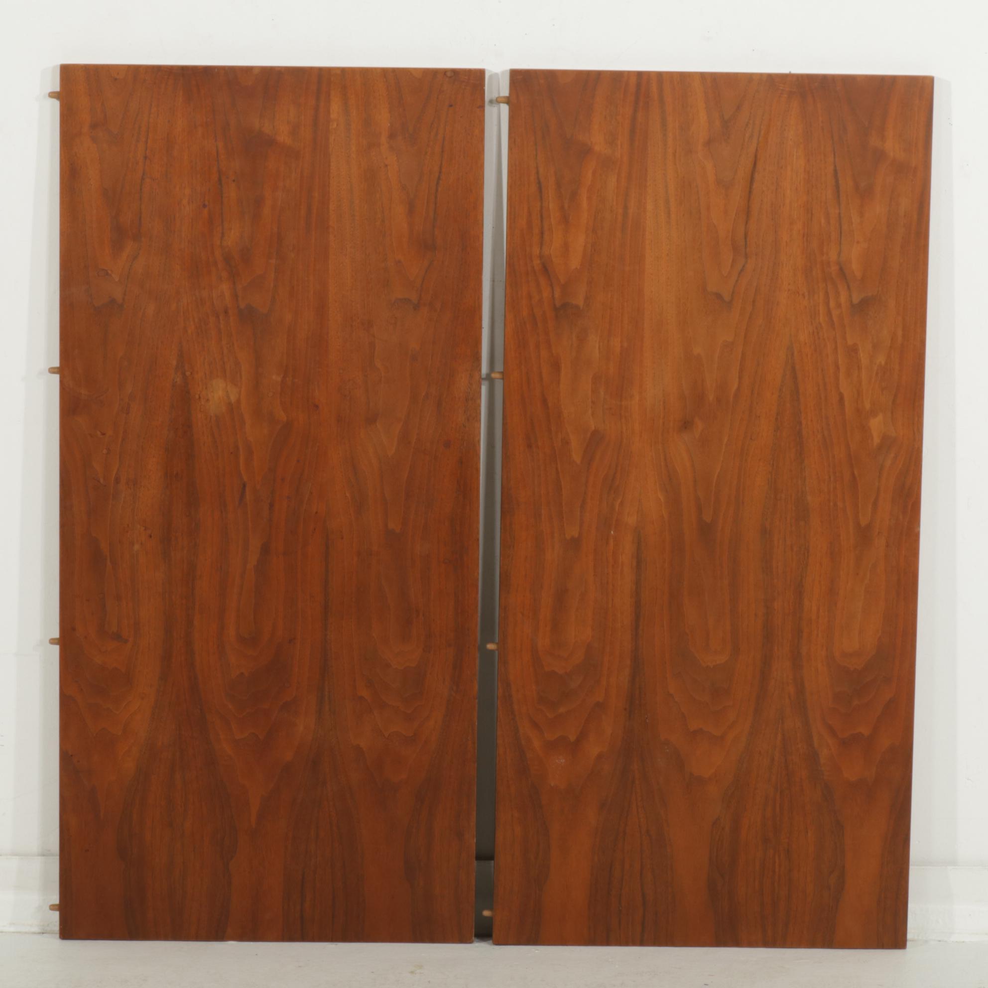 Mid Century Modern Walnut Extension Dining Table