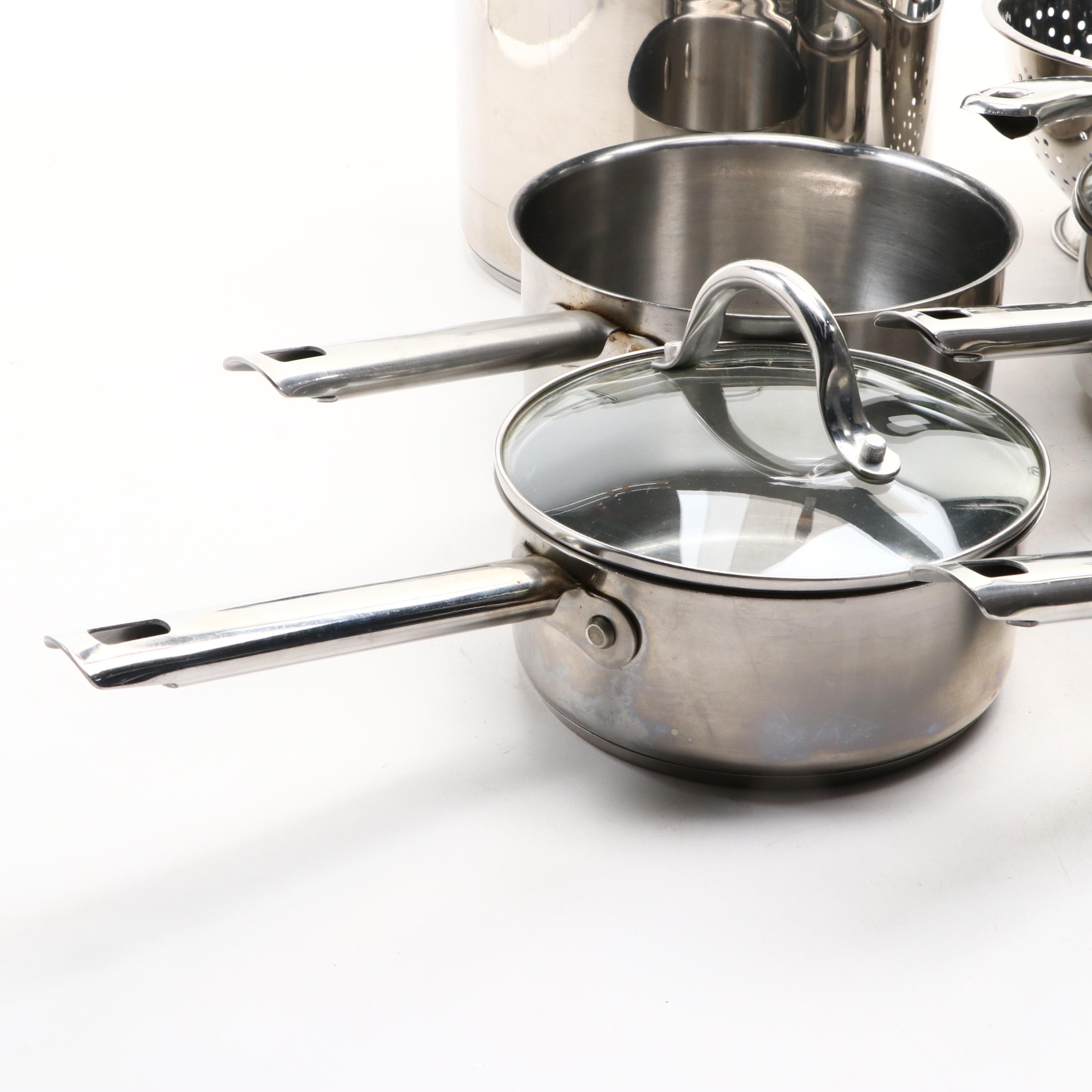Wolfgang Puck's Cafe Collection Stainless Steel Cookware, Contemporary