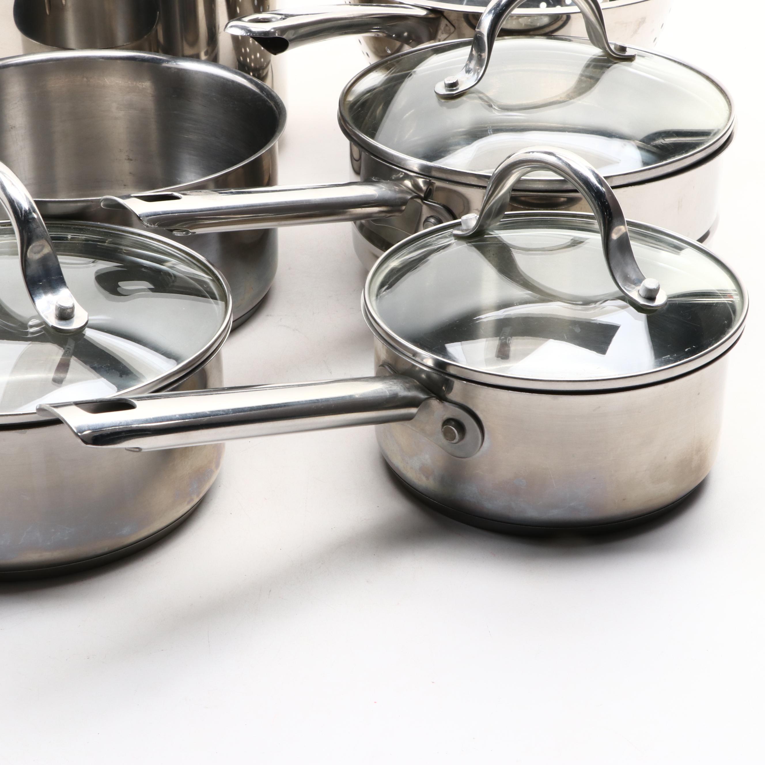 Wolfgang Puck's Cafe Collection Stainless Steel Cookware, Contemporary