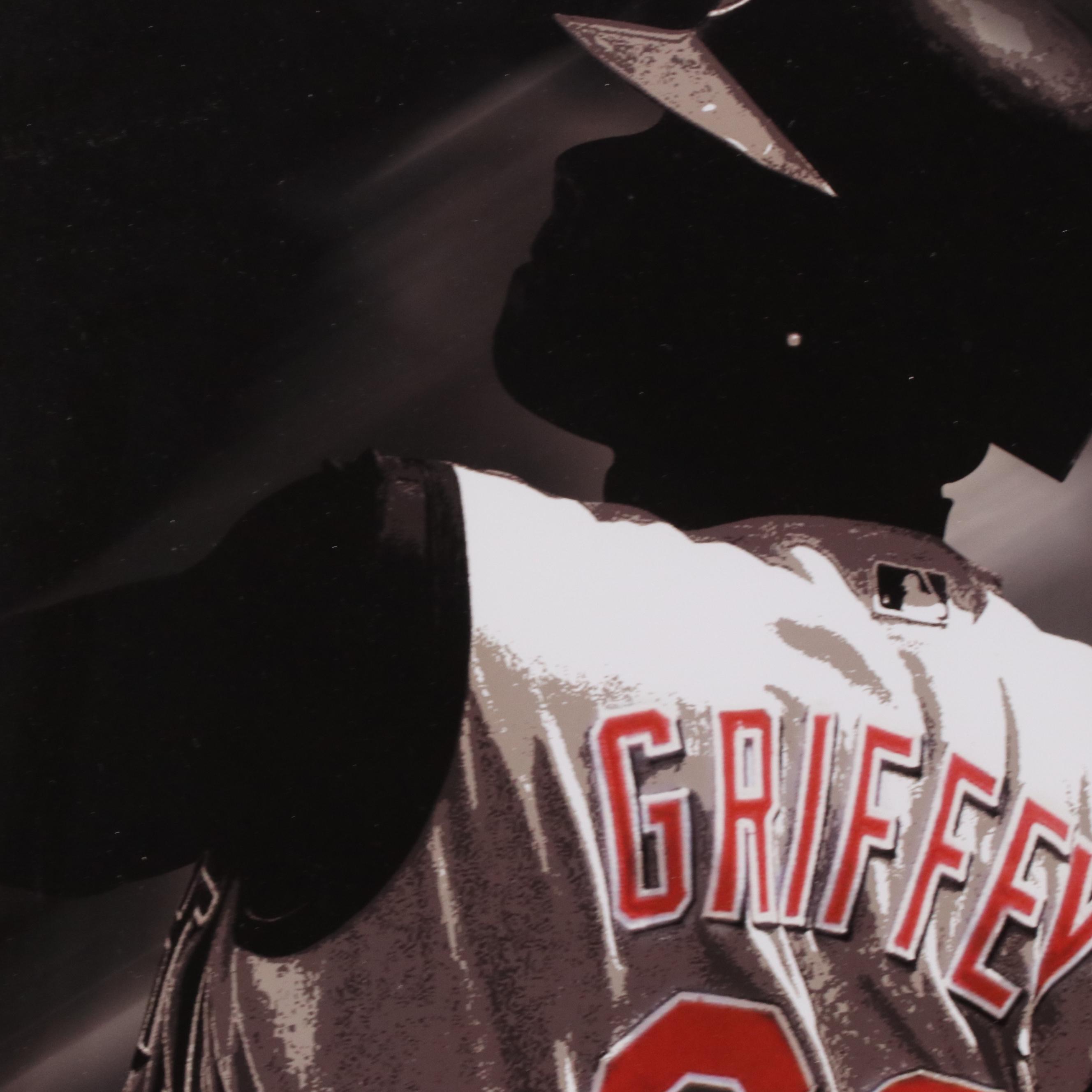 Ken Griffey Jr. Signed Limited Edition Upper Deck Cincinnati Reds Framed Print