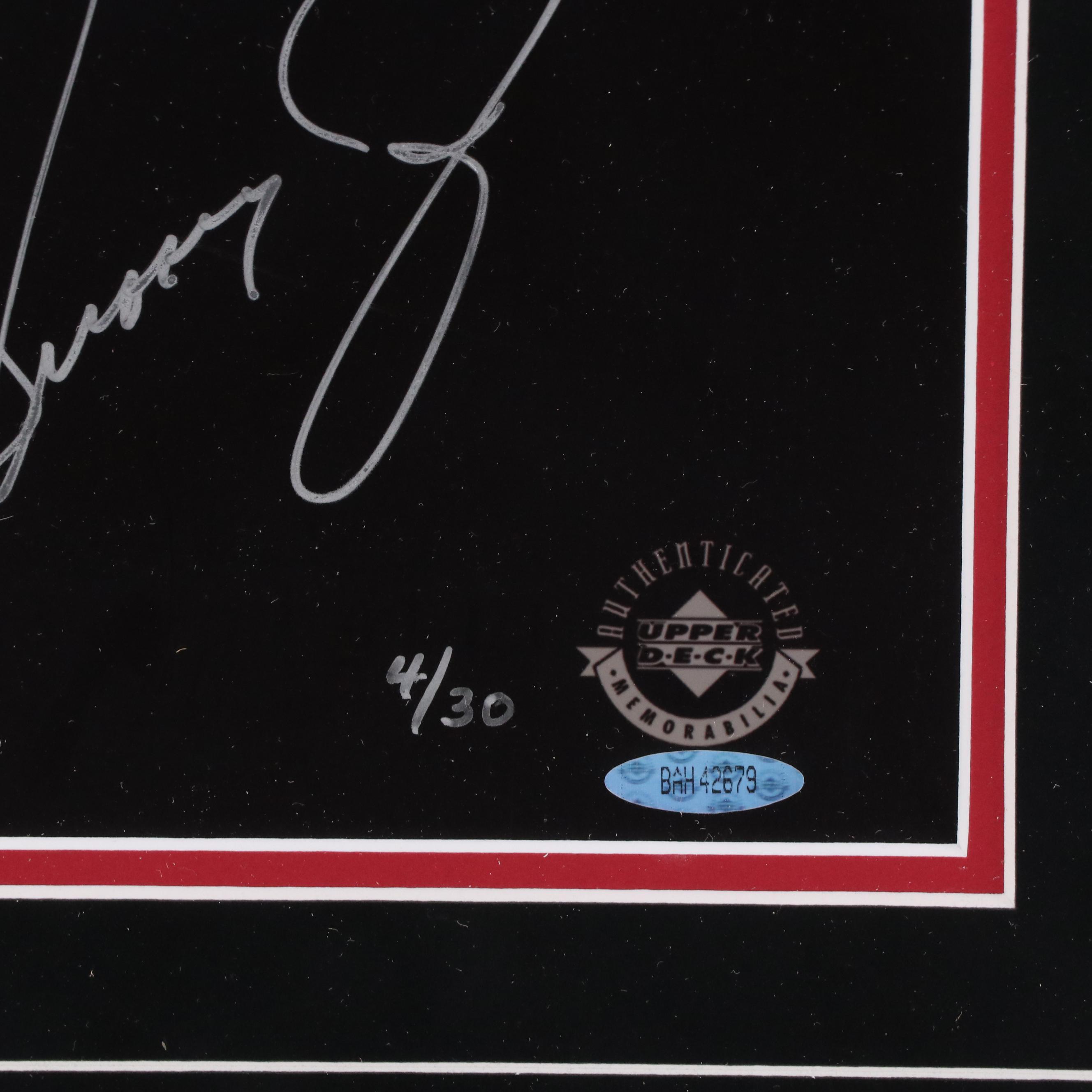 Ken Griffey Jr. Signed Limited Edition Upper Deck Cincinnati Reds Framed Print