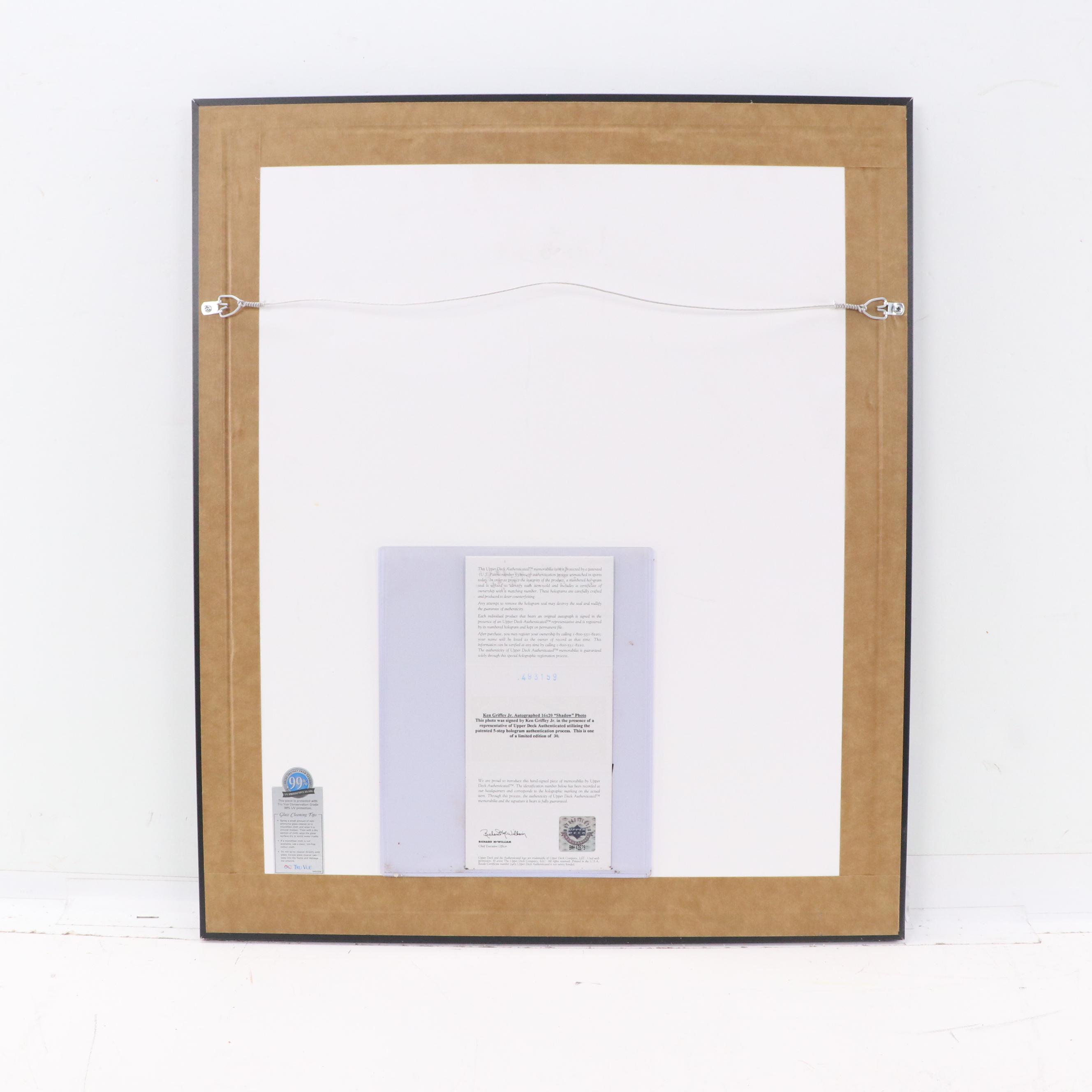 Ken Griffey Jr. Signed Limited Edition Upper Deck Cincinnati Reds Framed Print