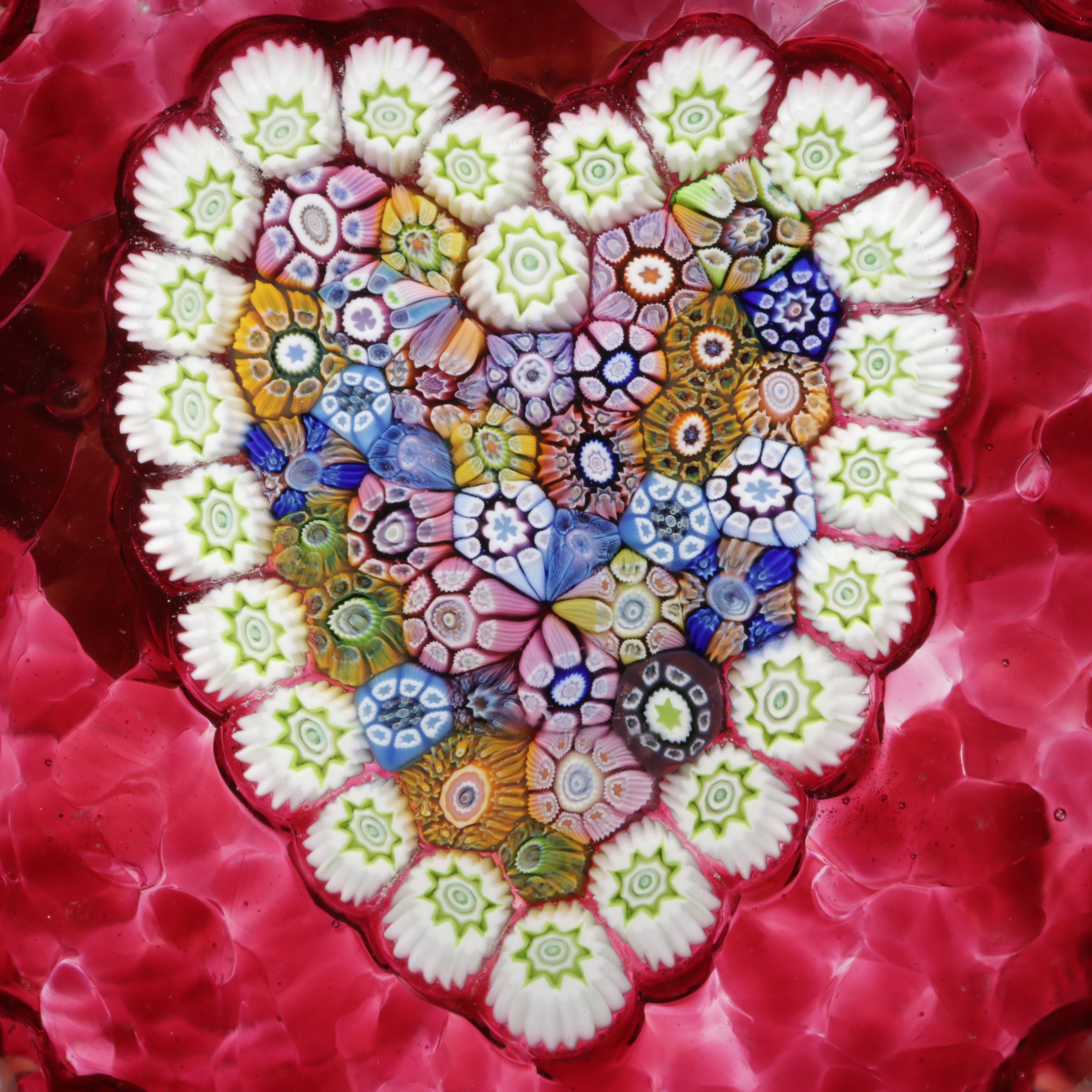 Perthshire Paperweights Handmade Art Glass Millefiori Paperweight, 1984