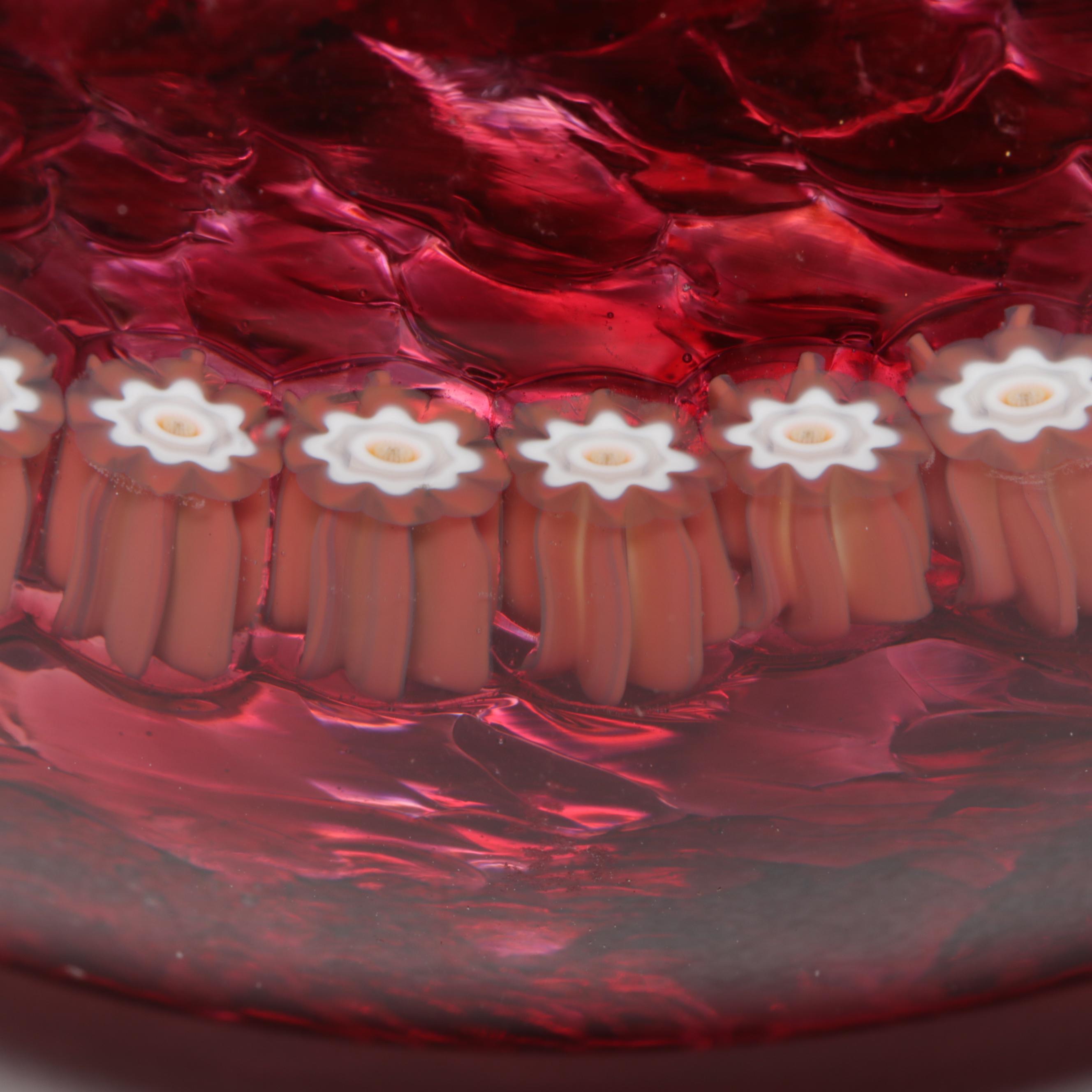 Perthshire Paperweights Handmade Art Glass Millefiori Paperweight, 1984