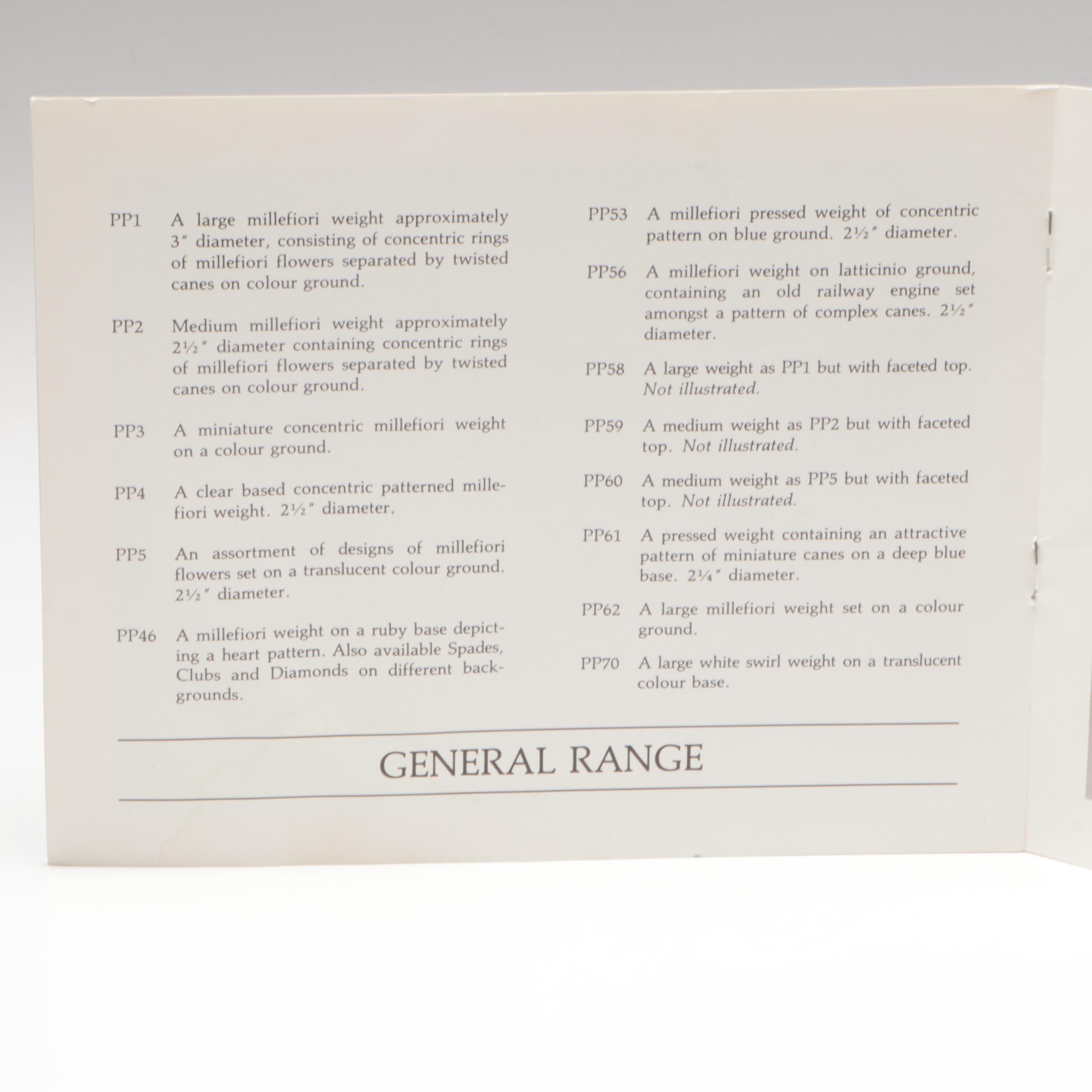 Perthshire Paperweights Handmade Art Glass Millefiori Paperweight, 1984