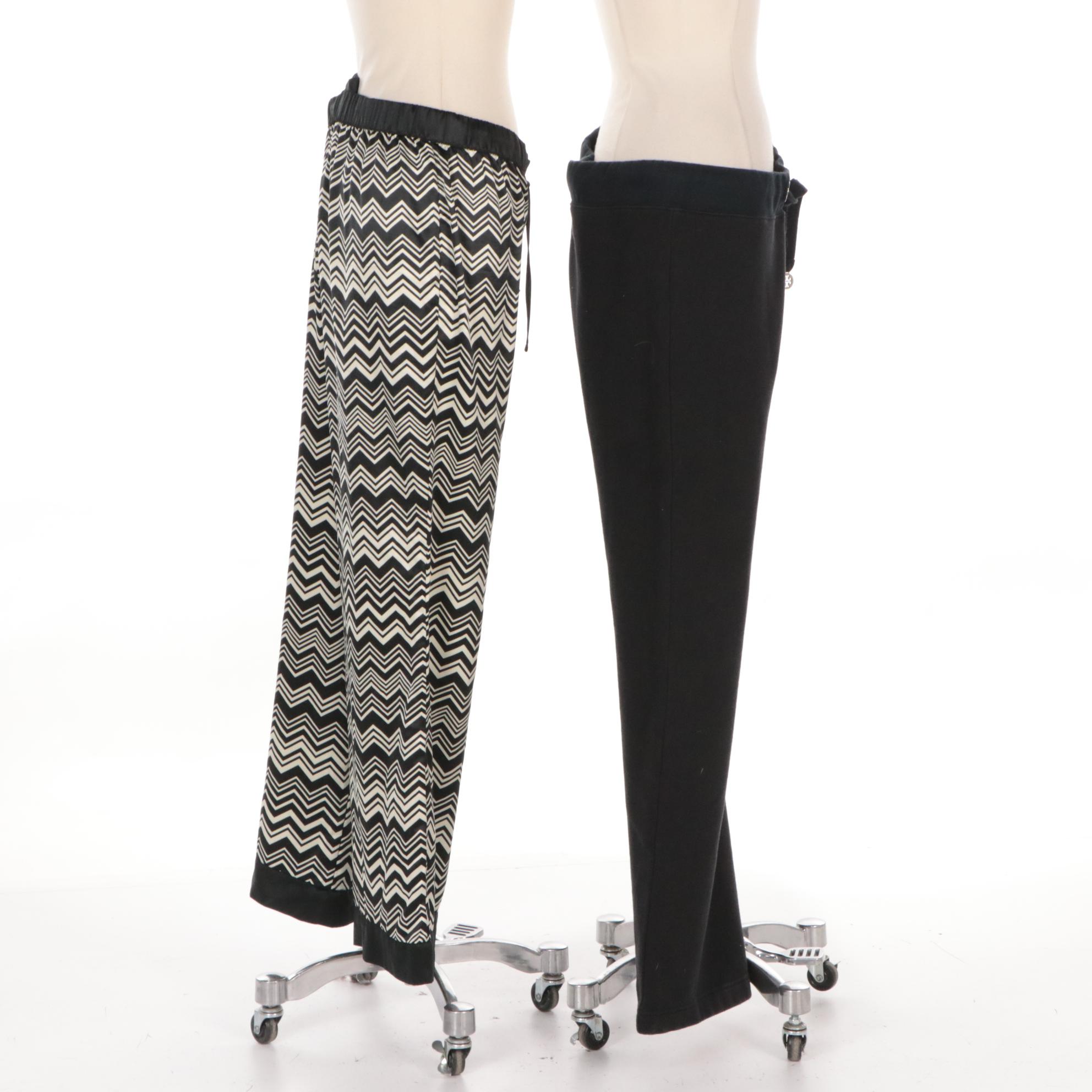 Missoni for Target B&W Zig-Zag Pants with Tory Burch Cotton Sweatpants