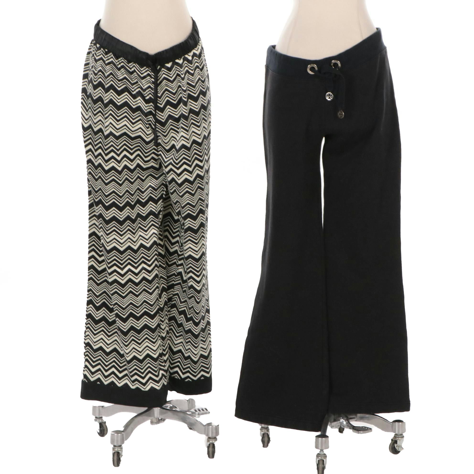 Missoni for Target B&W Zig-Zag Pants with Tory Burch Cotton Sweatpants
