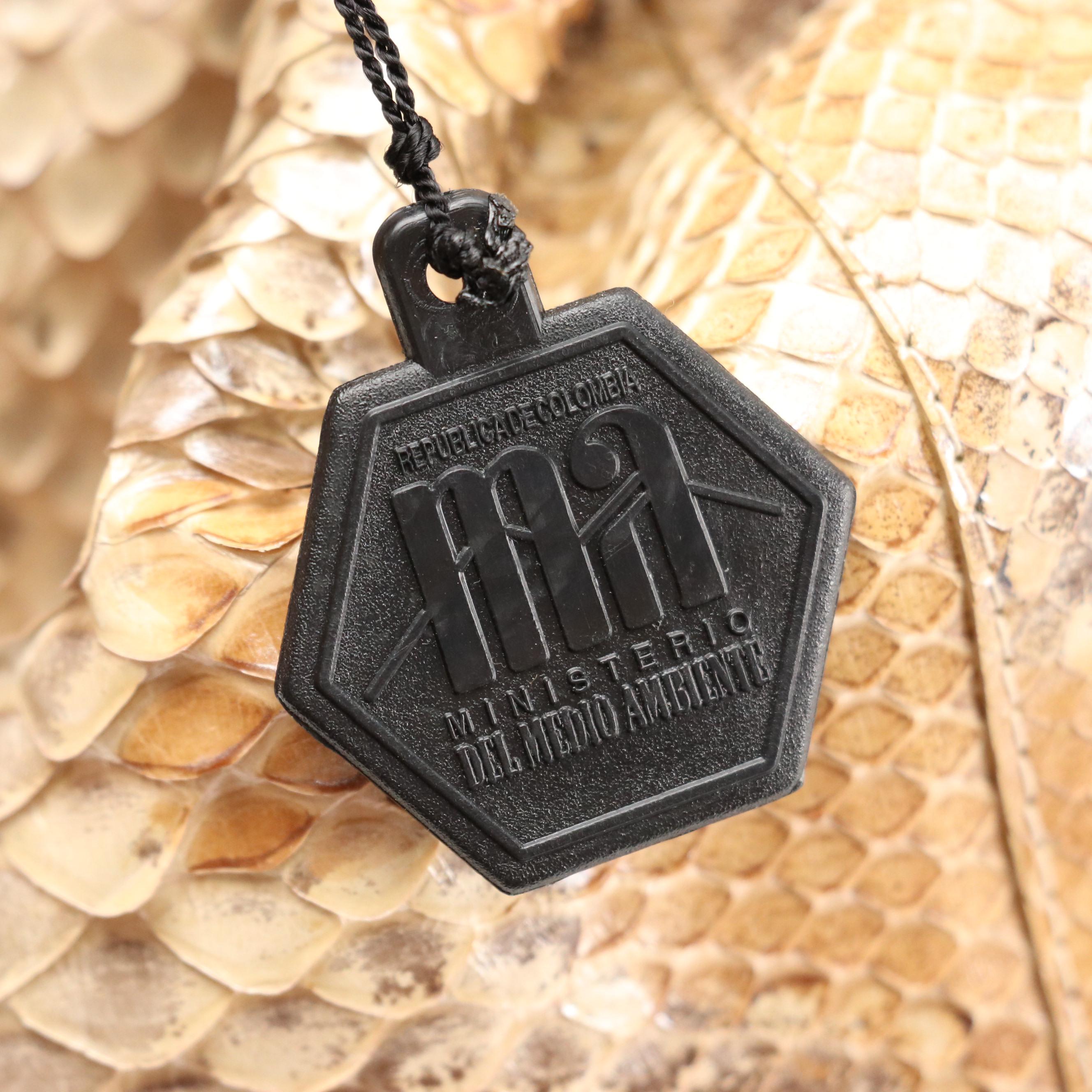 Nancy Gonzalez Python Skin/Caiman Crocodile Ring Handle Tote with Tag