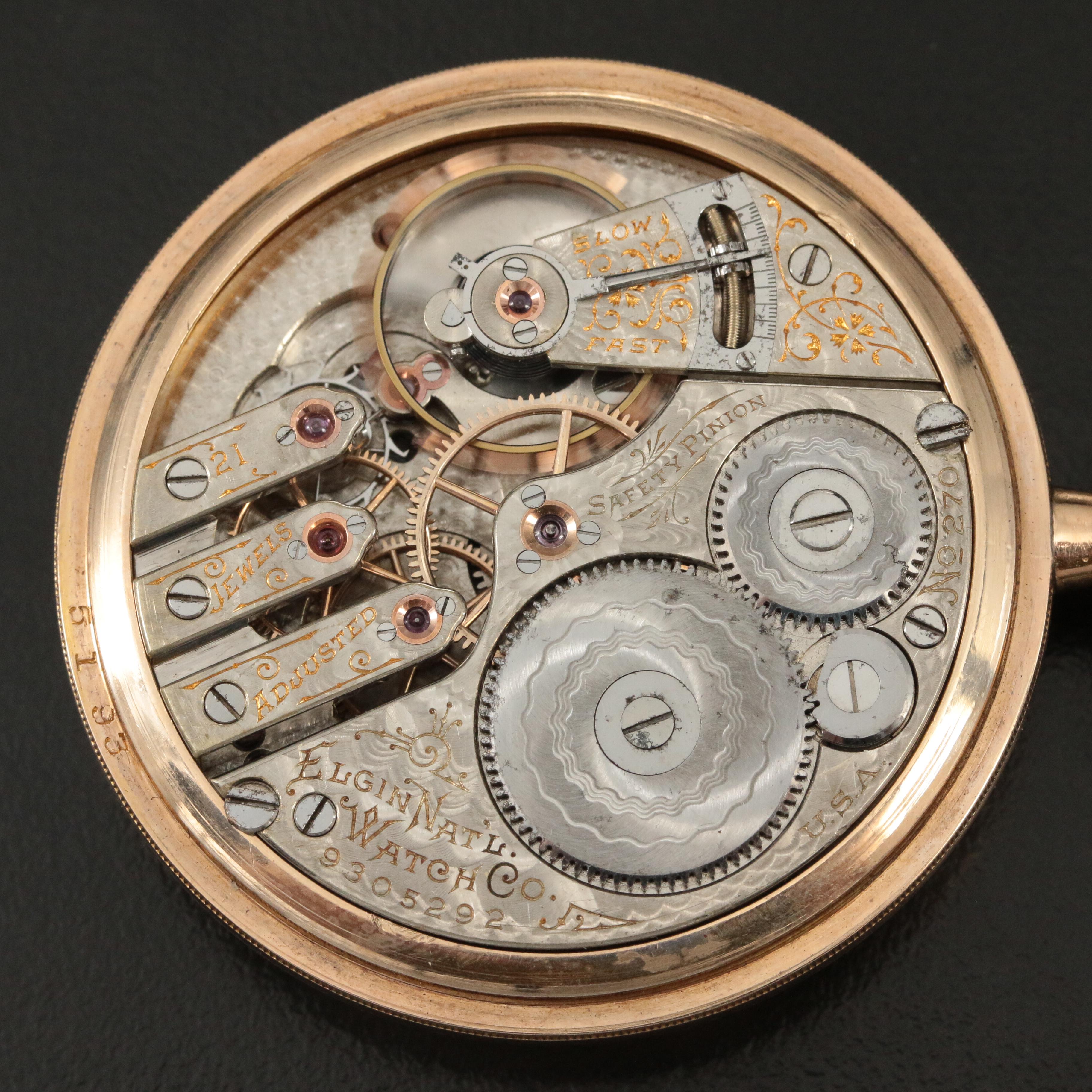 1902 Elgin Gold-Filled Pocket Watch