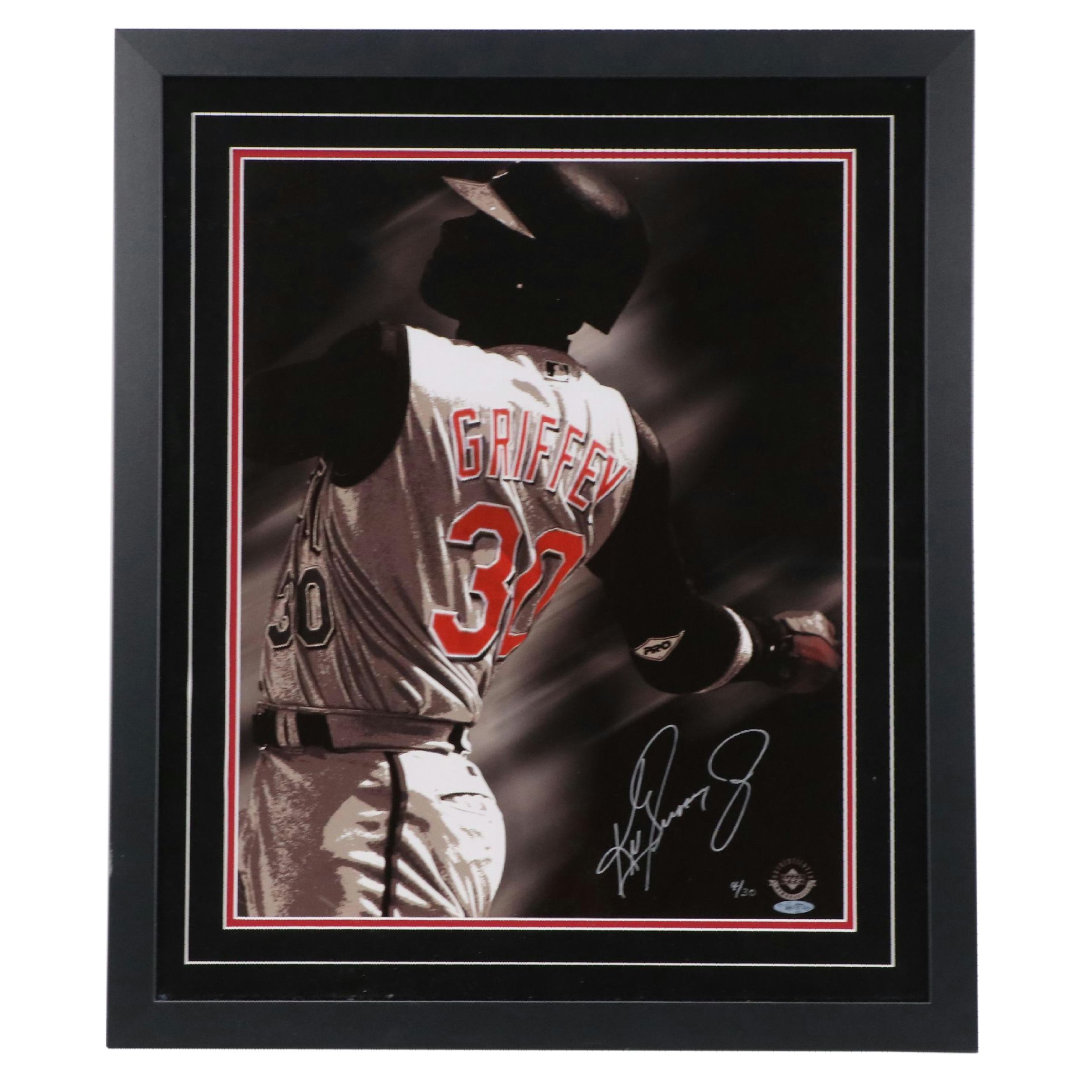 Ken Griffey Jr. Signed Limited Edition Upper Deck Cincinnati Reds Framed Print