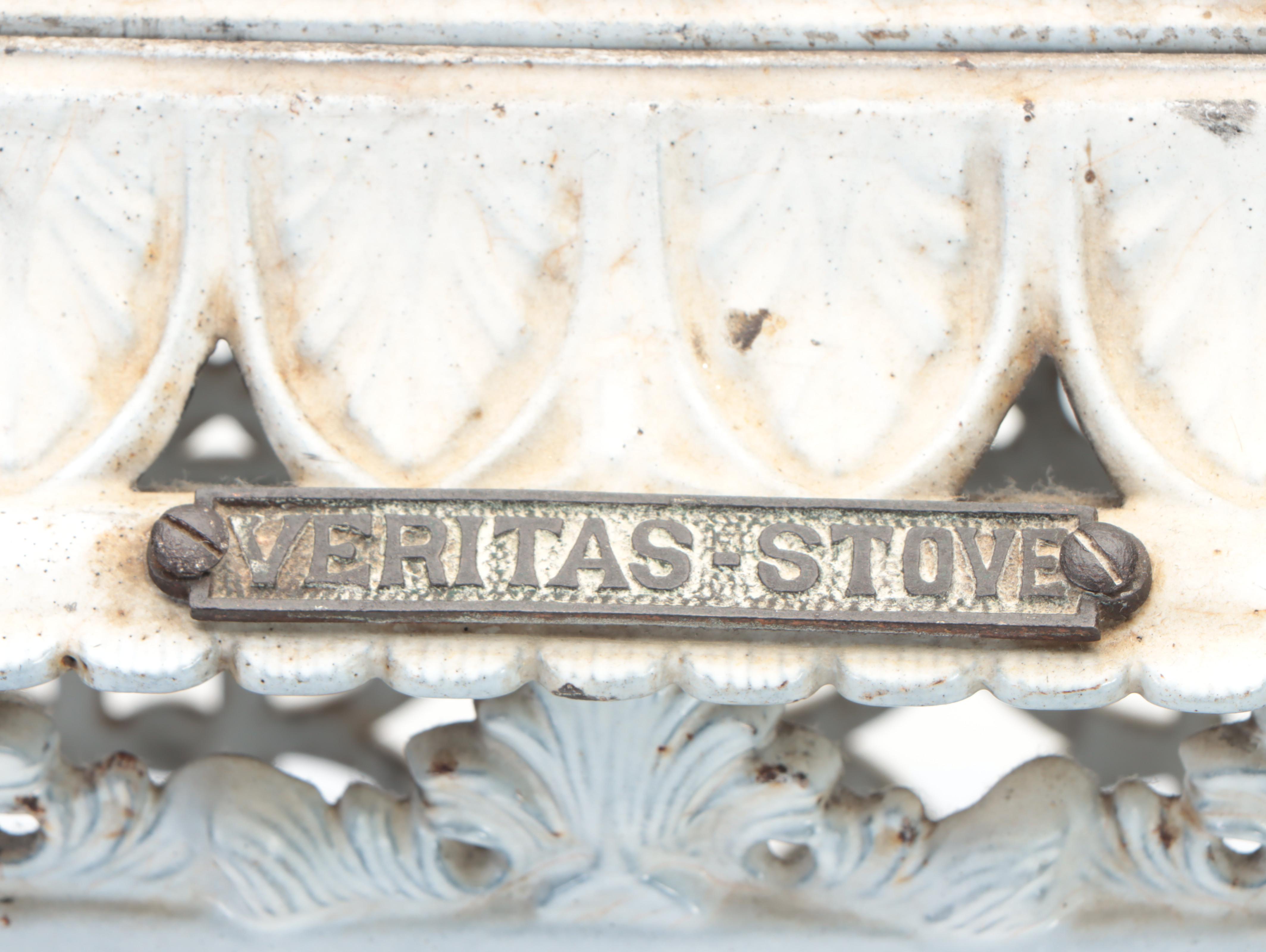 Ornate Enameled Cast Iron Veritas Stove Heater