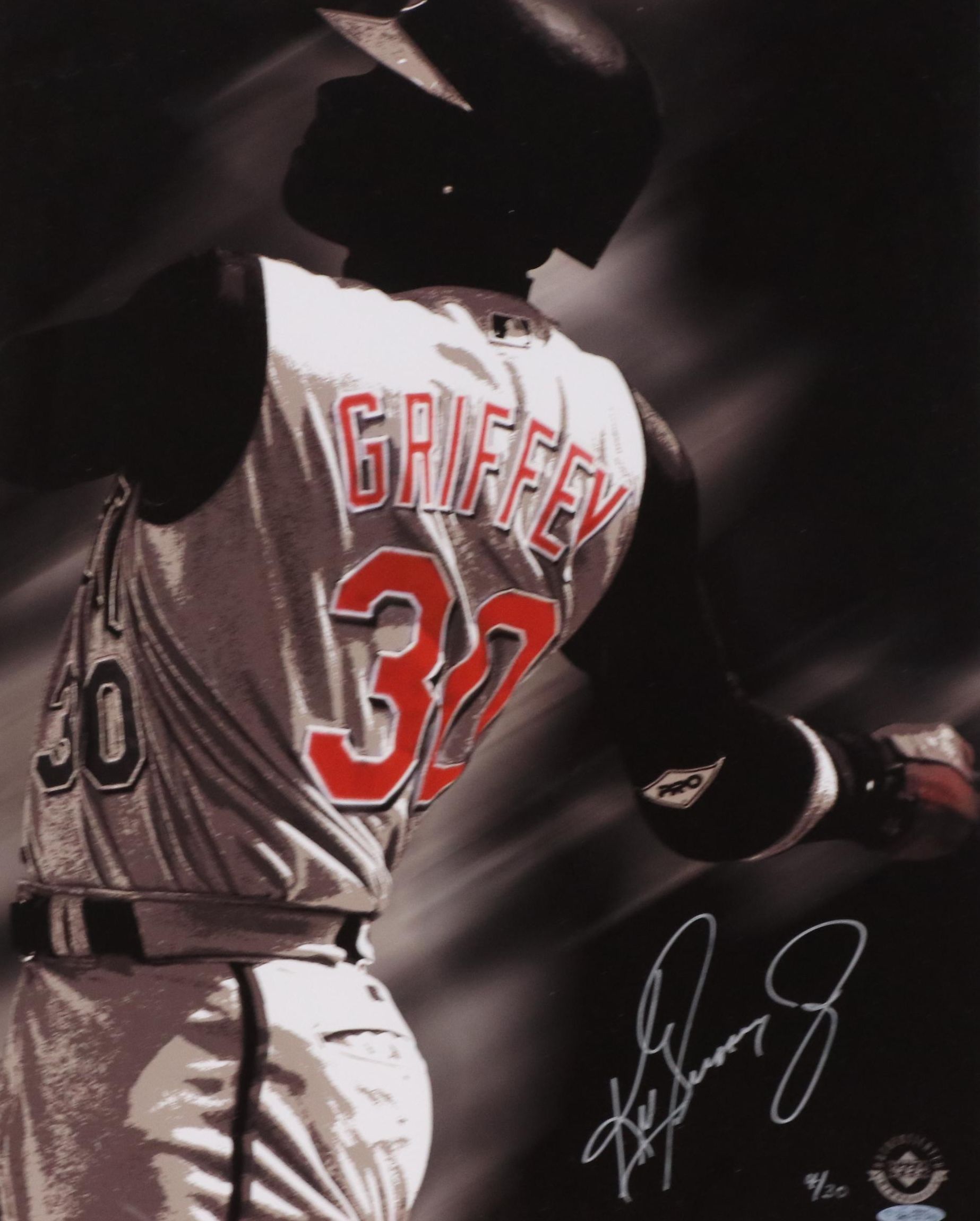Ken Griffey Jr. Signed Limited Edition Upper Deck Cincinnati Reds Framed Print