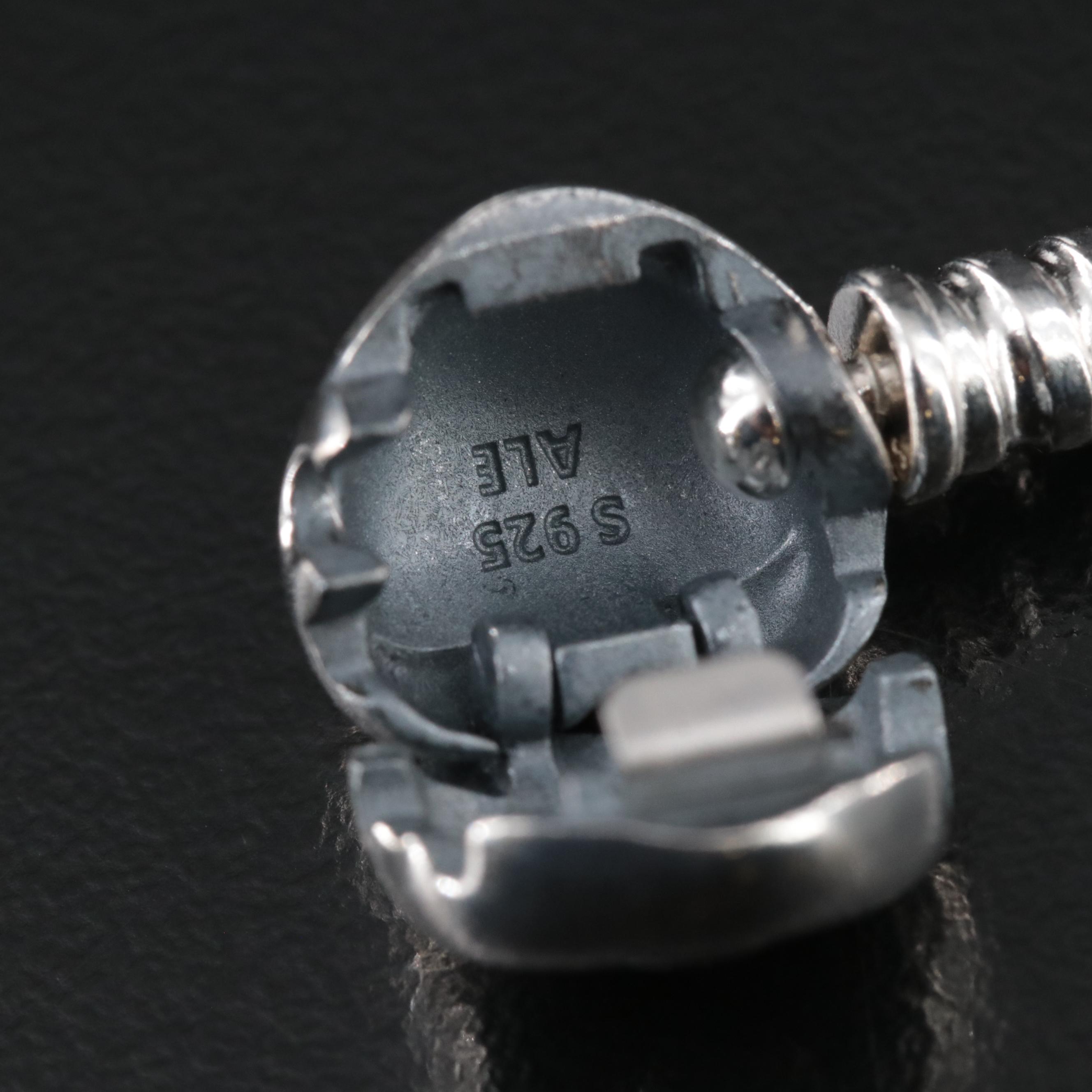 Pandora Sterling Bracelet with Heart Clasp