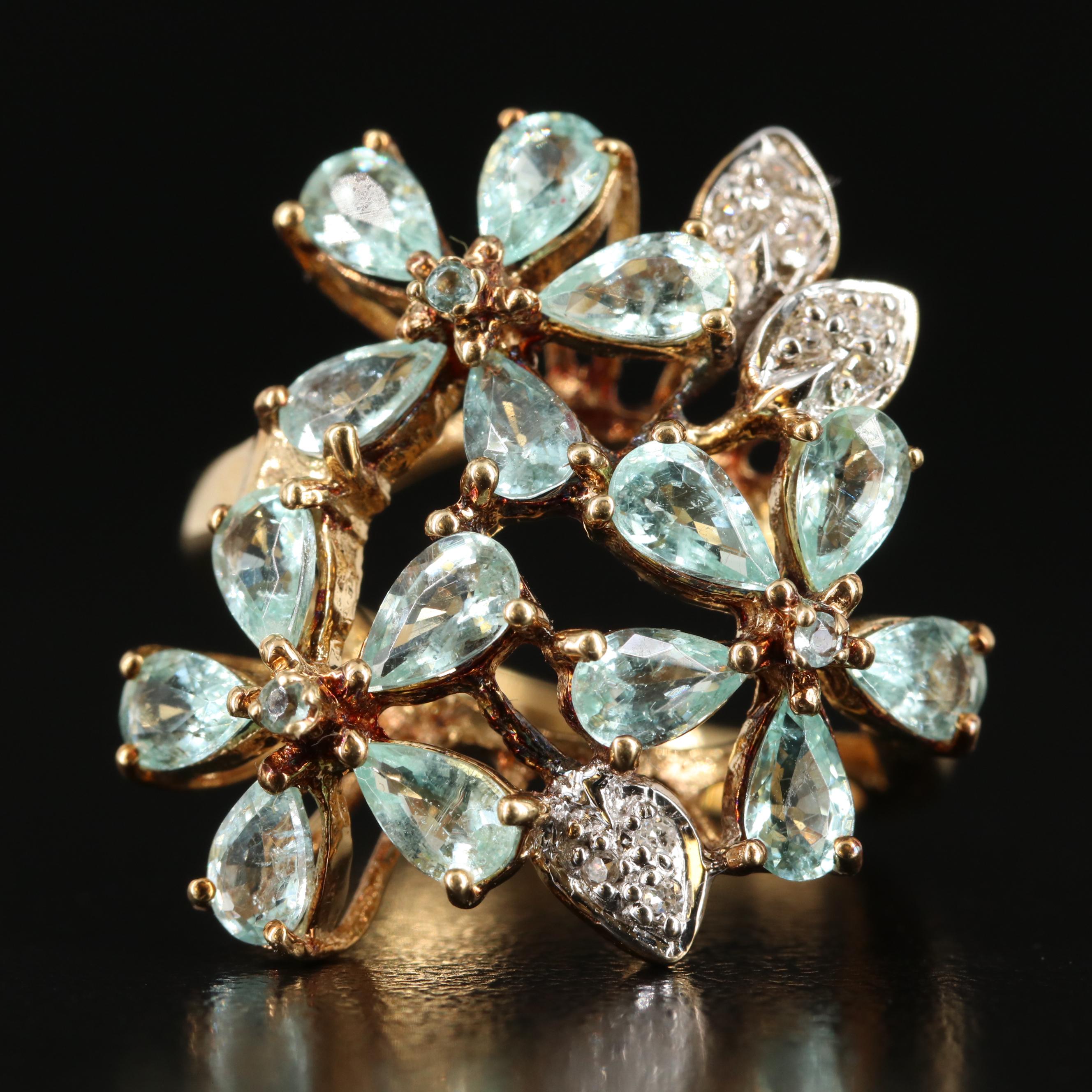 Amayani 18K Tourmaline and Diamond Ring