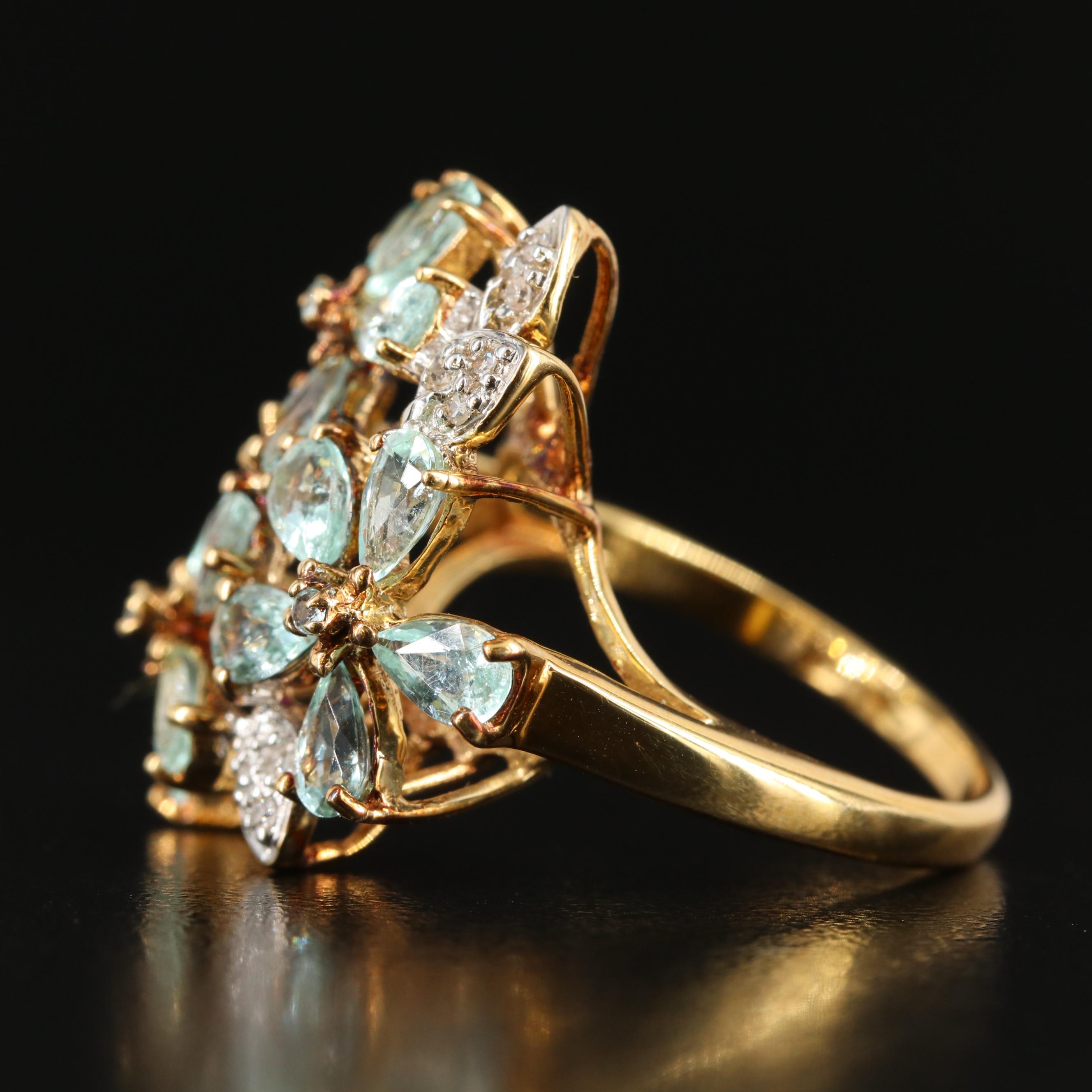 Amayani 18K Tourmaline and Diamond Ring