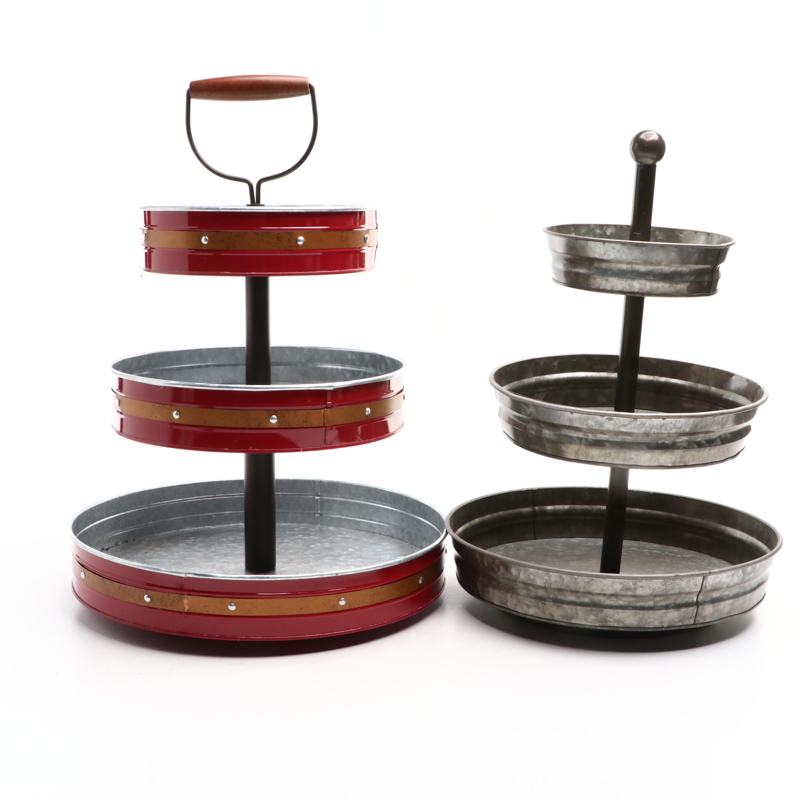 Aluminum Three Tiered Serving Displays