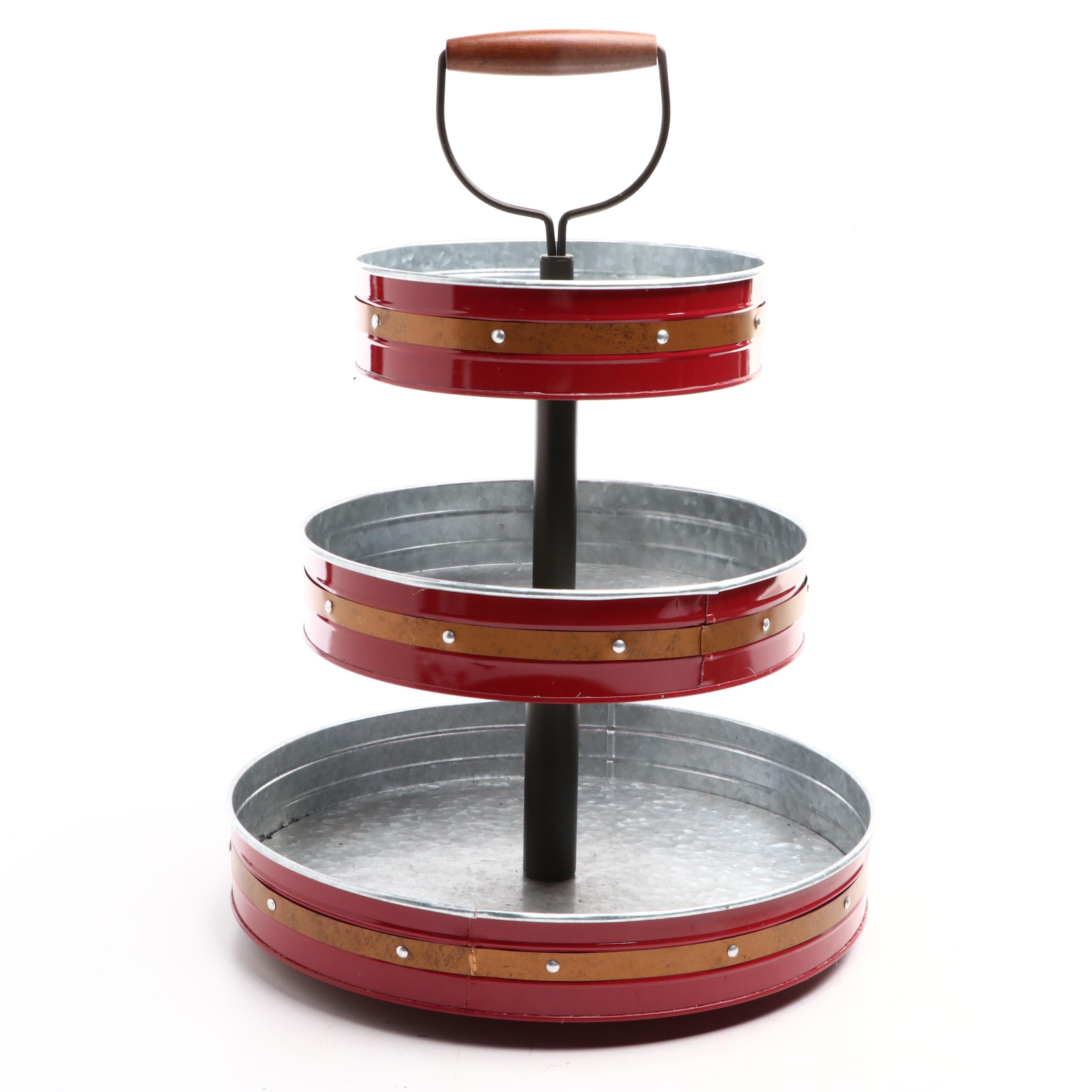 Aluminum Three Tiered Serving Displays
