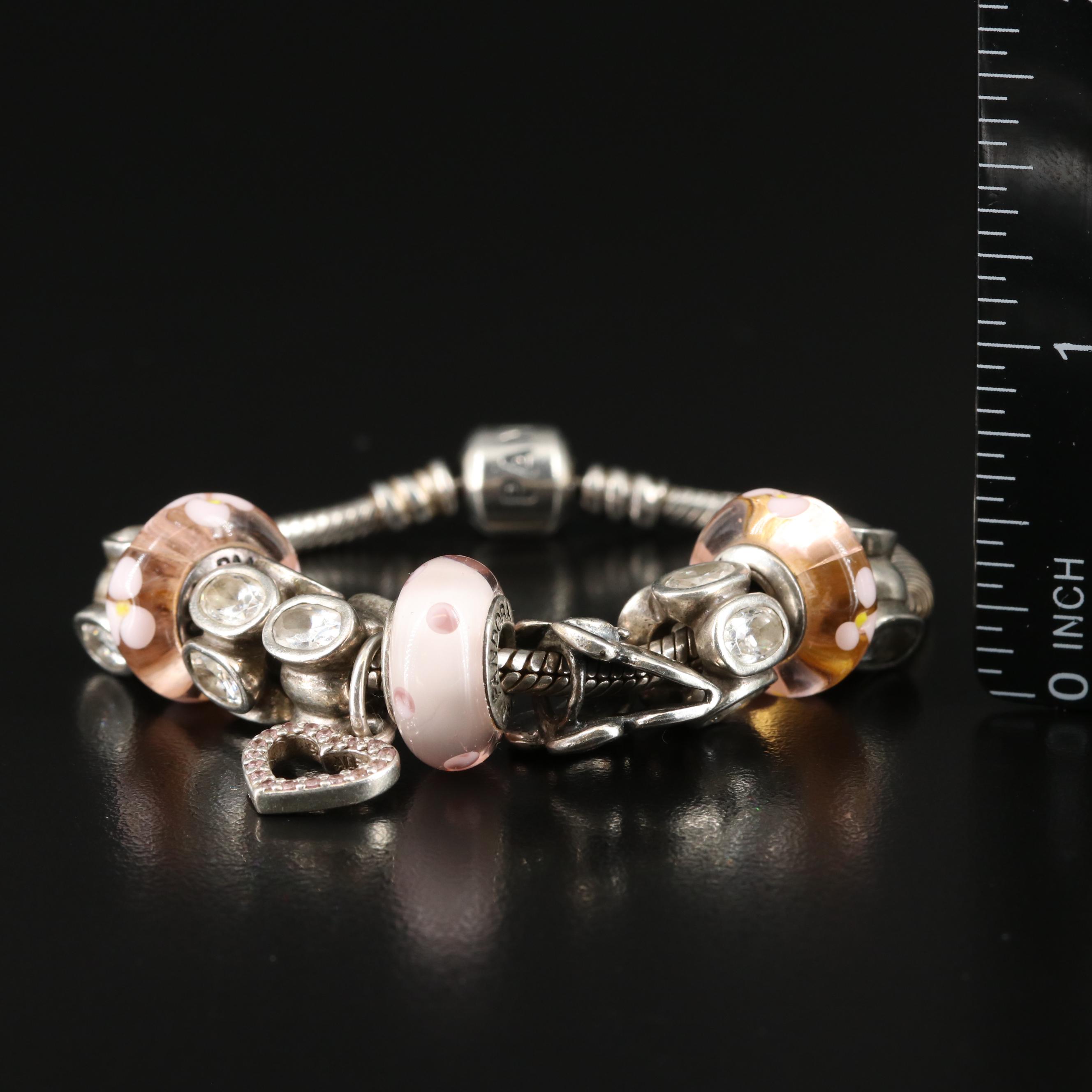 Pandora Sterling Bracelet with Beads