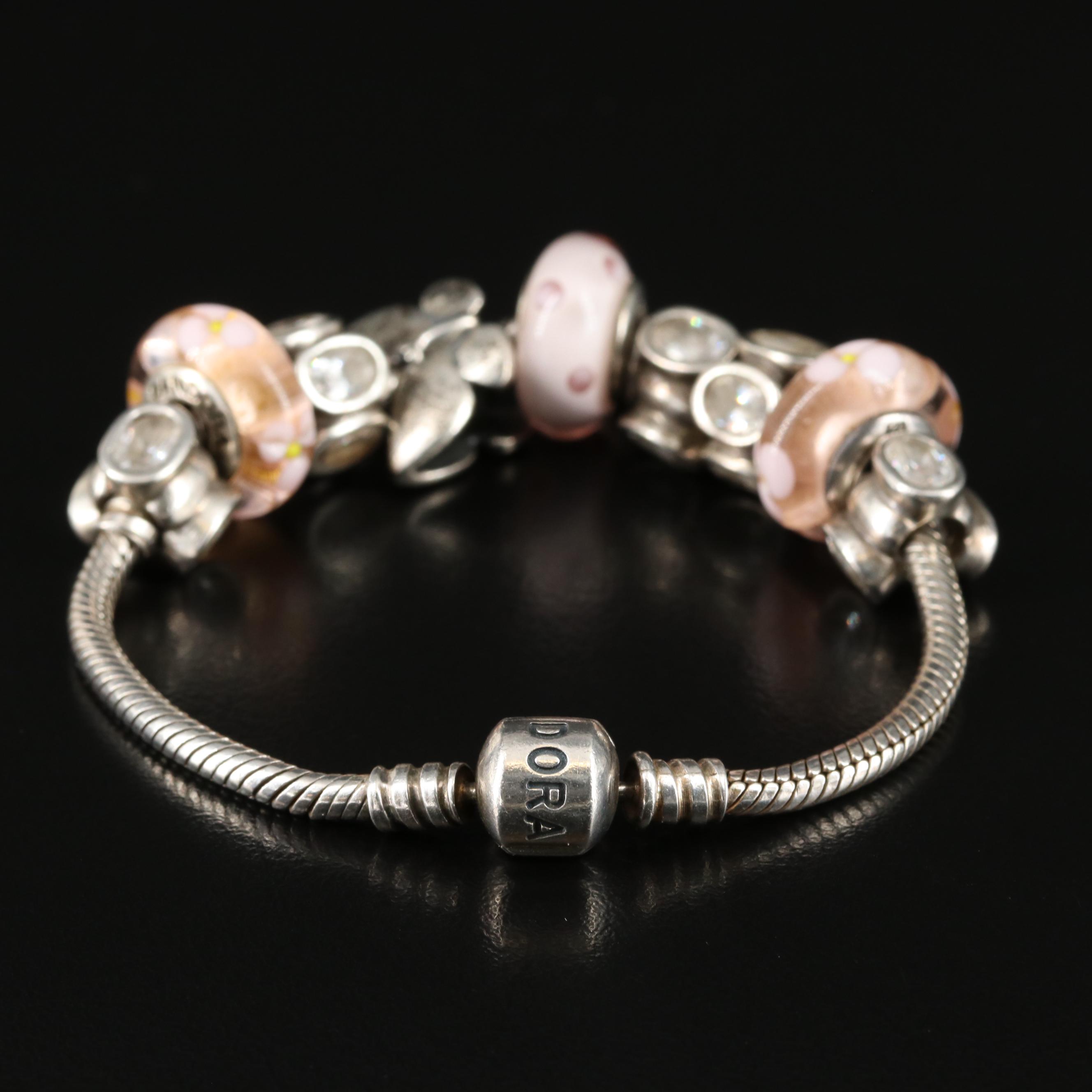 Pandora Sterling Bracelet with Beads