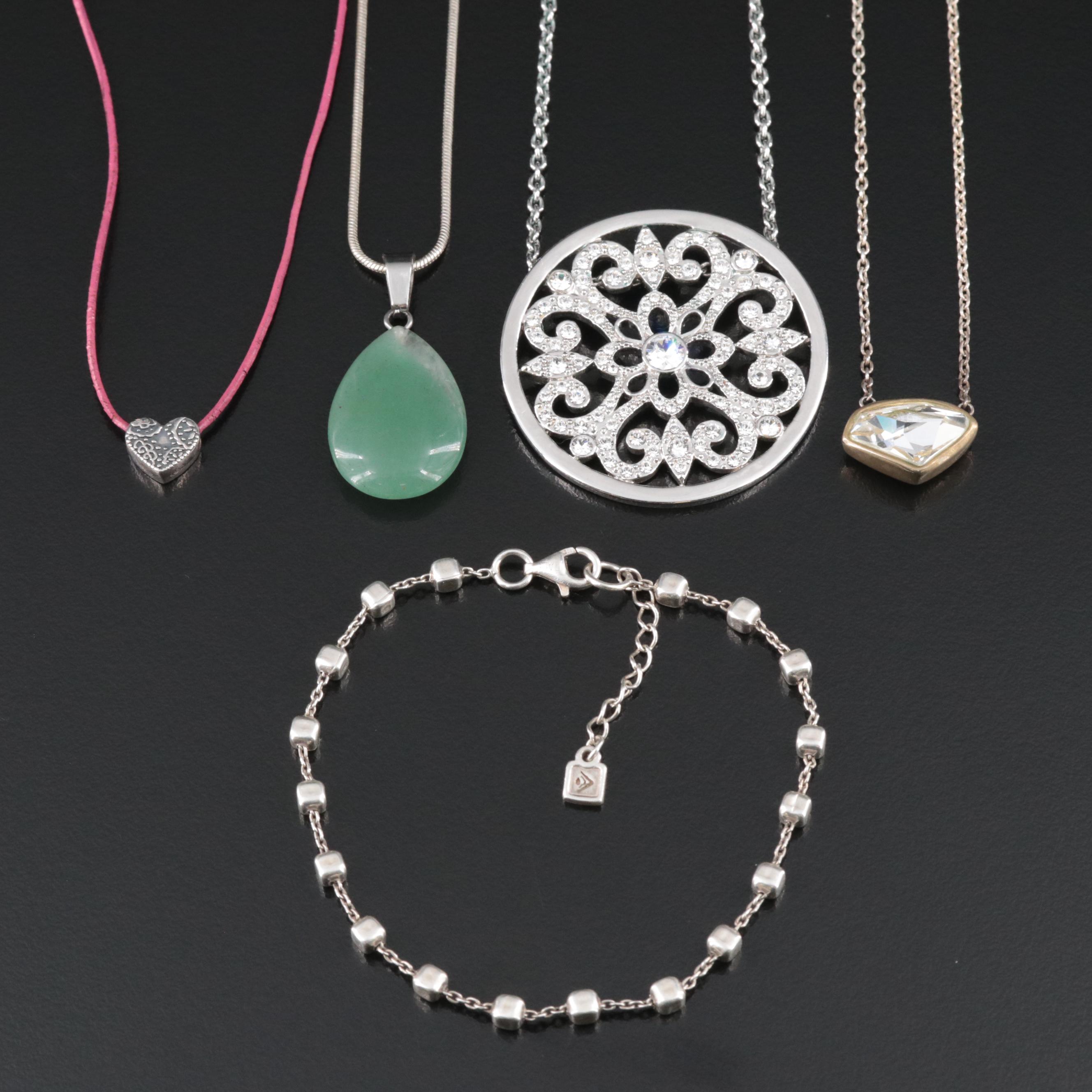 Jewelry Collection Featuring Silpada Sterling Bracelet and Necklaces