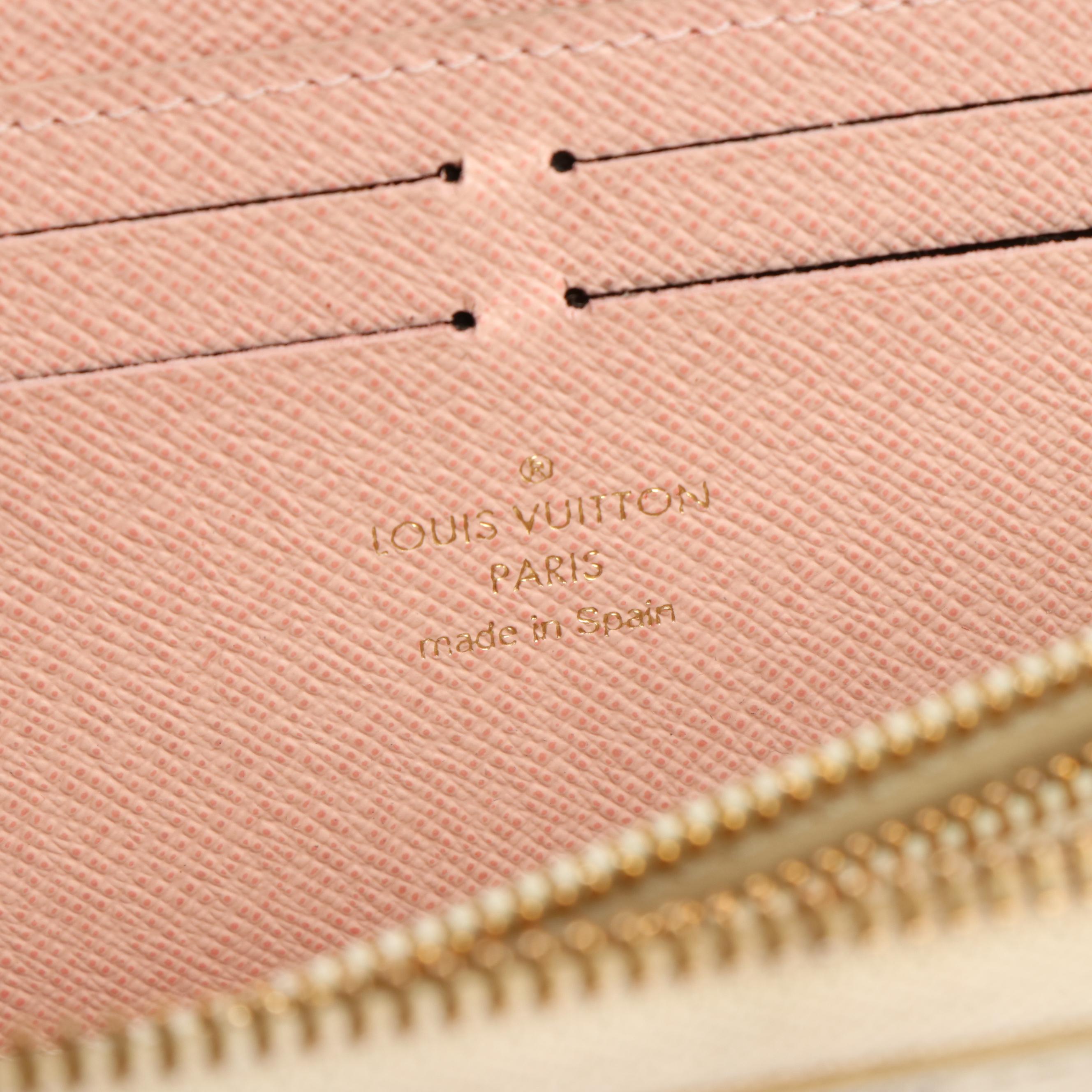 Louis Vuitton Clemence Damier Azur Zip Around Wallet