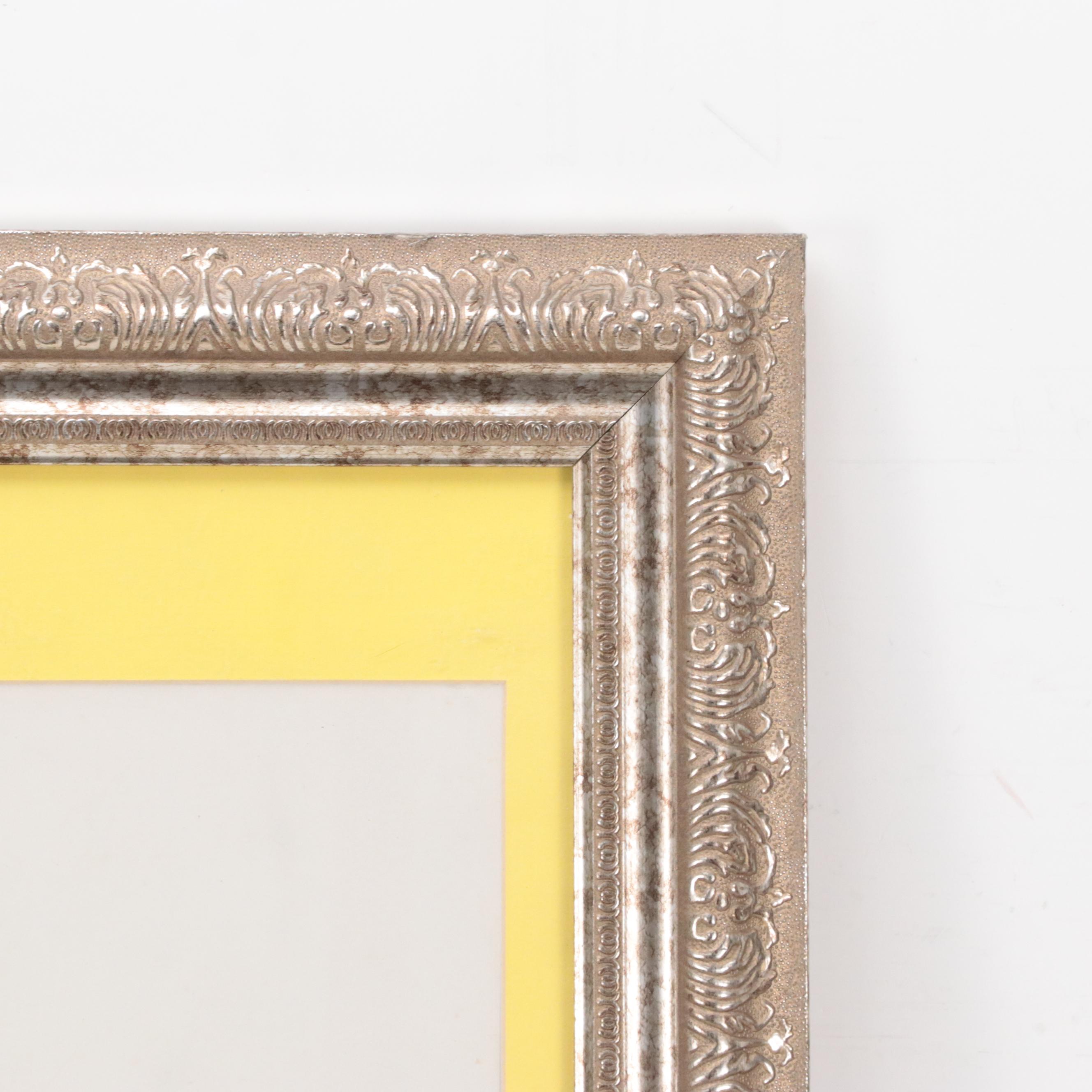 Abstract Geometric Mixed Media Drawing