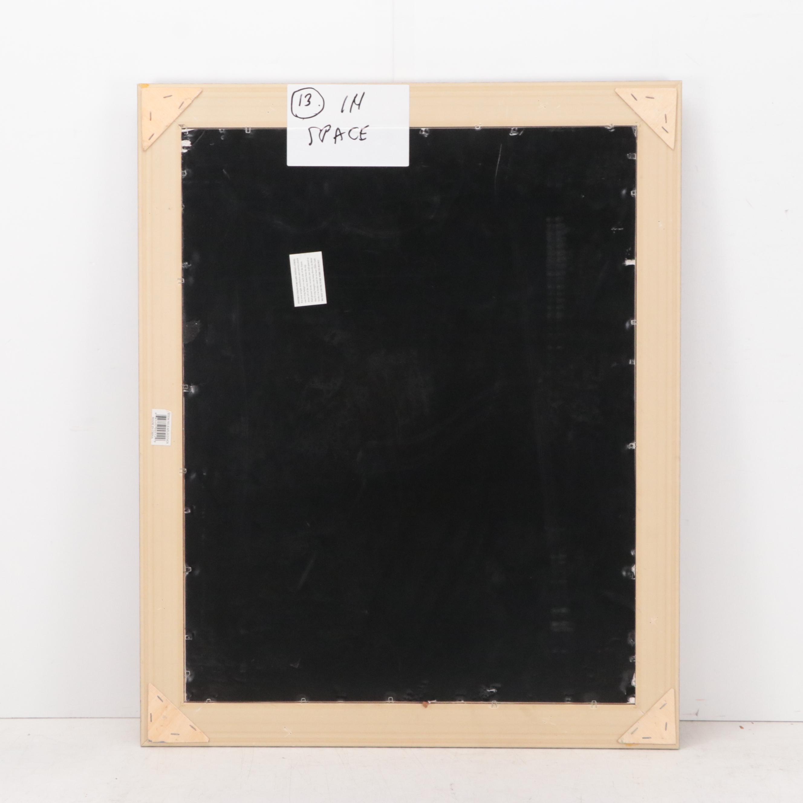 Abstract Geometric Mixed Media Drawing