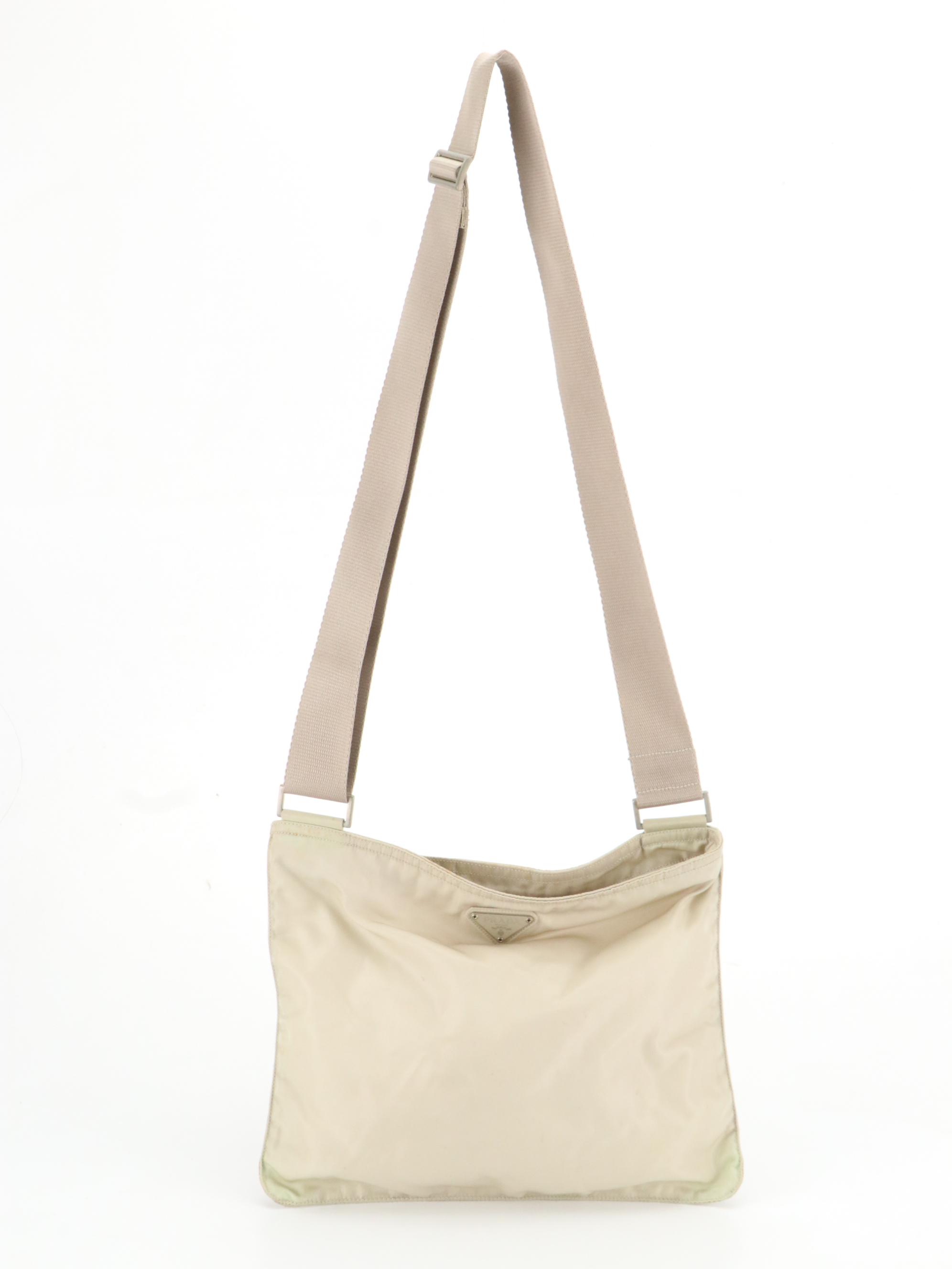 Prada Flat Crossbody Bag in Tessuto Nylon