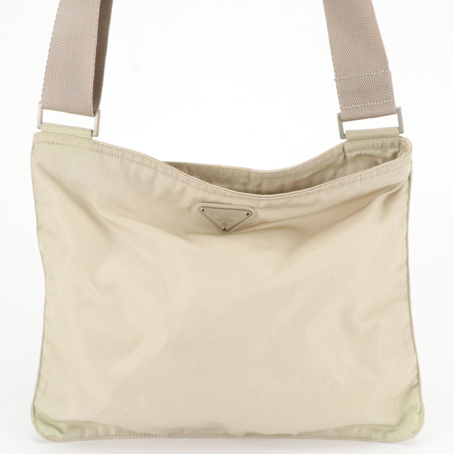 Prada Flat Crossbody Bag in Tessuto Nylon